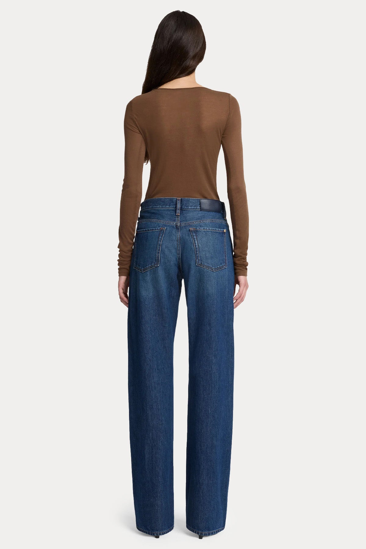 7 For All Mankind Straight Fit Yüksek Bel Yıkamalı Jeans