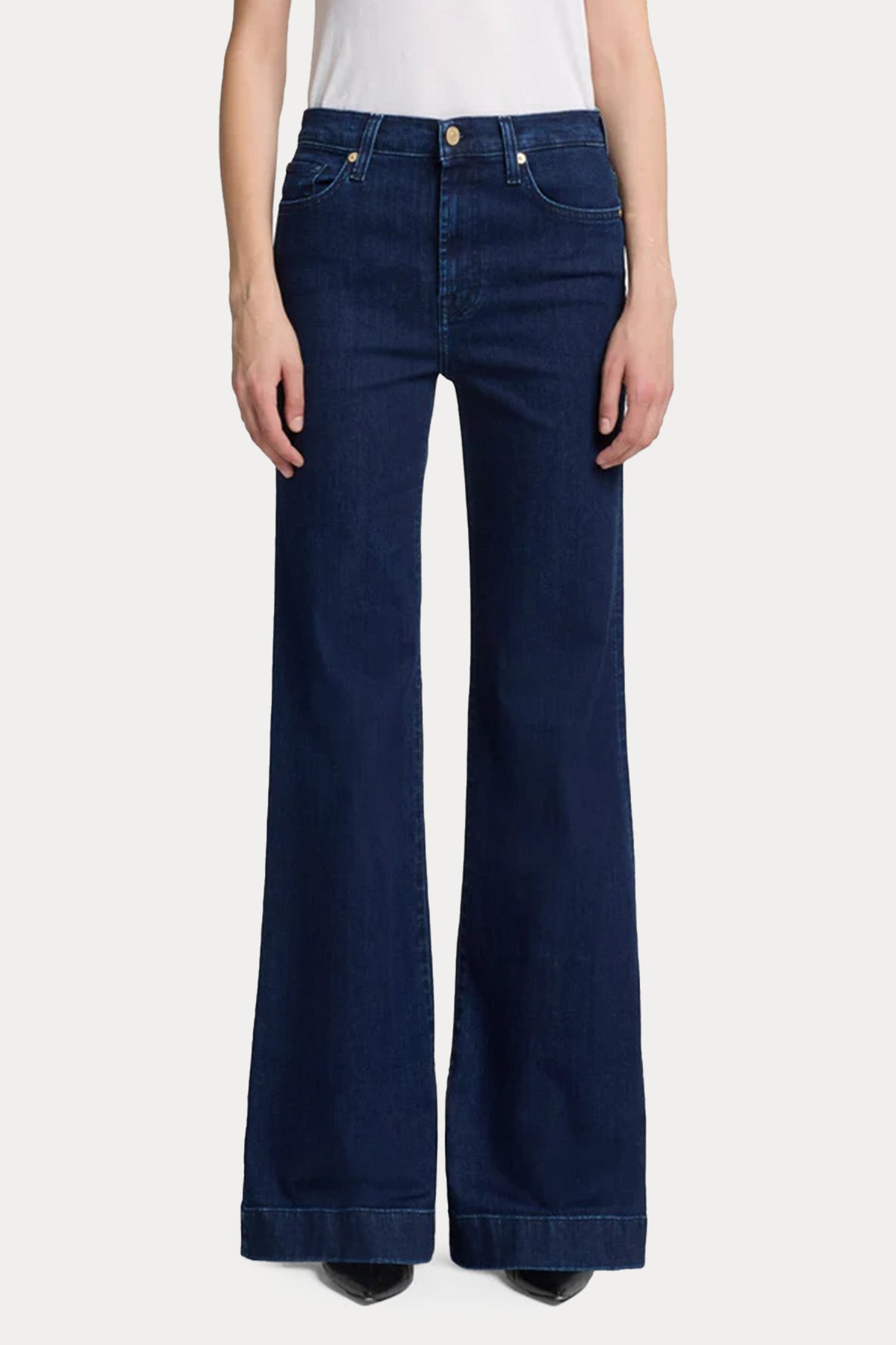 7 For All Mankind Dojo Yüksek Bel Yıkamalı Jeans