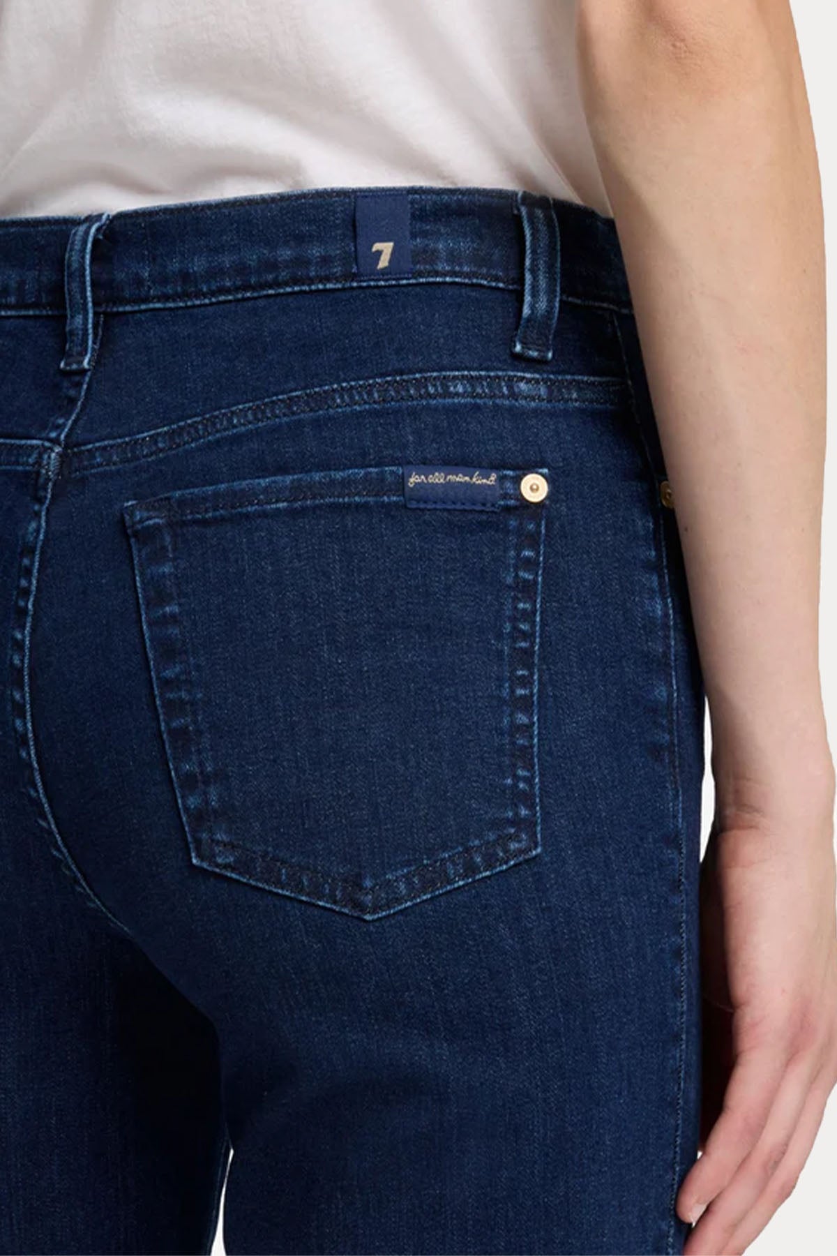 7 For All Mankind Dojo Yüksek Bel Yıkamalı Jeans