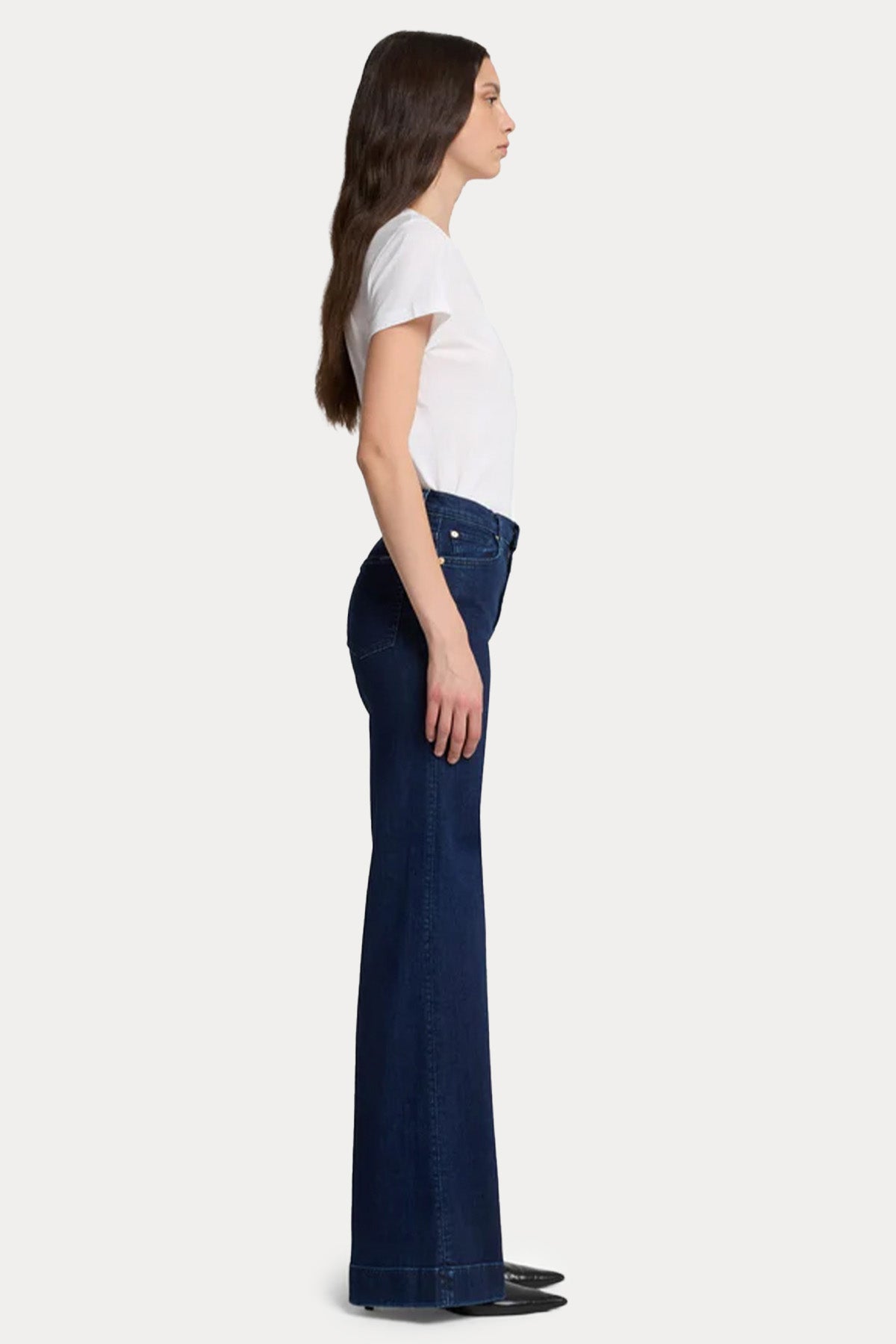 7 For All Mankind Dojo Yüksek Bel Yıkamalı Jeans