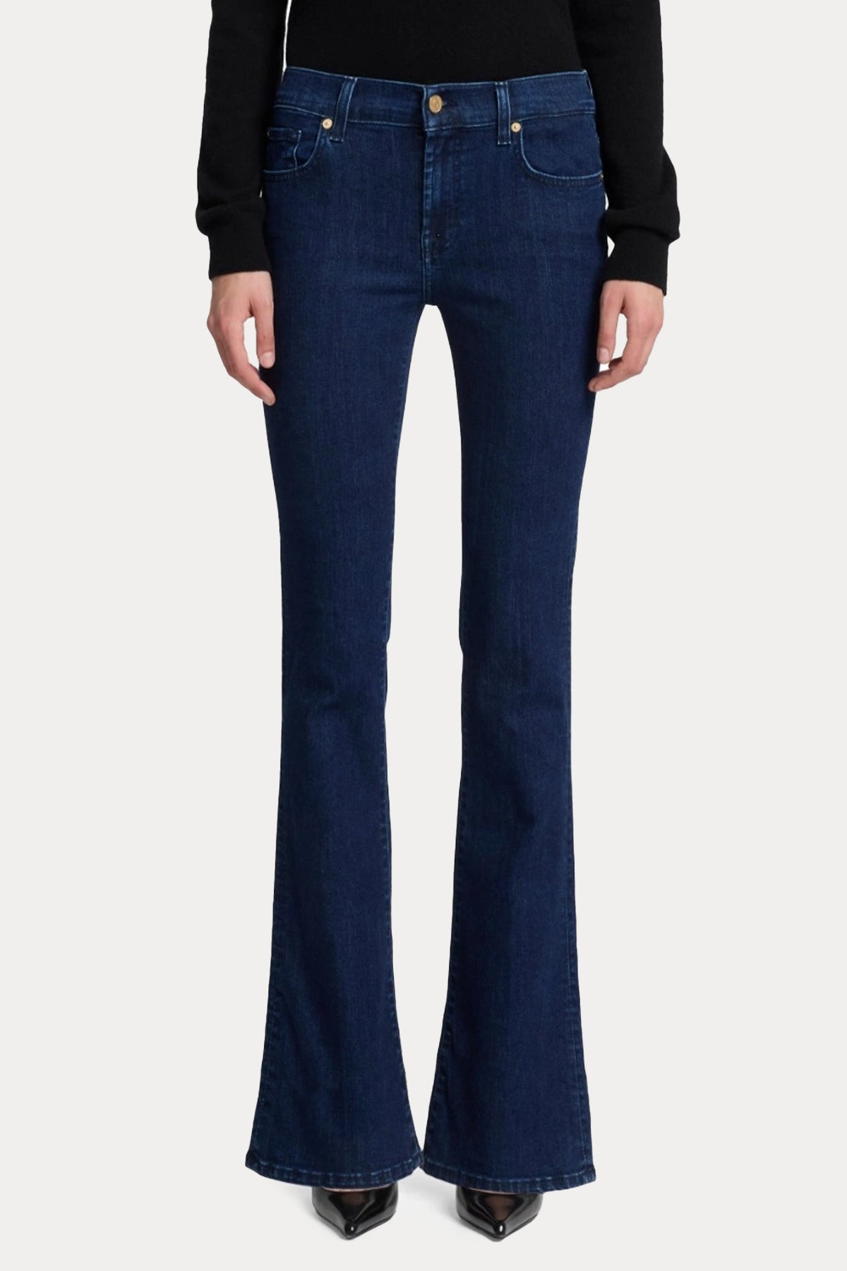 7 For All Mankind Slim Bootcut Streç Yıkamalı Jeans