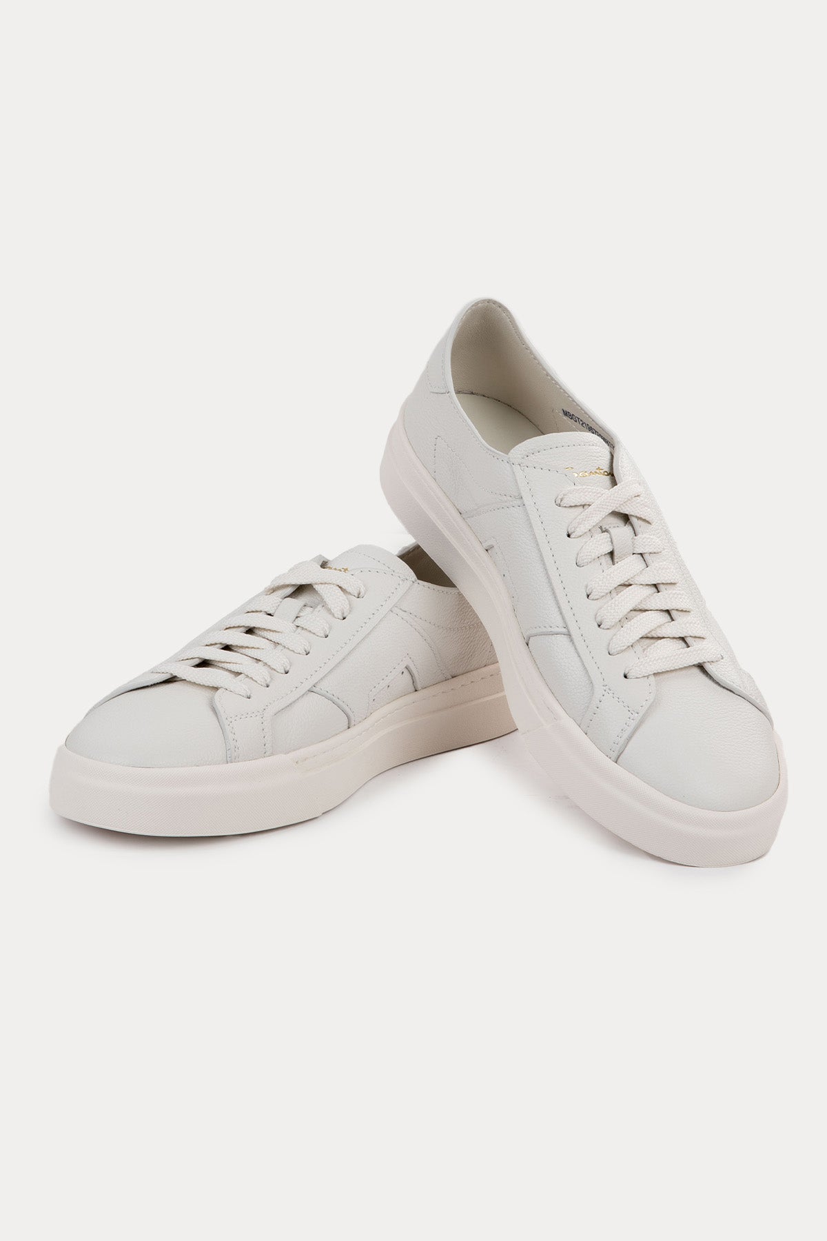 Santoni Double Buckle Deri Sneaker Ayakkabı