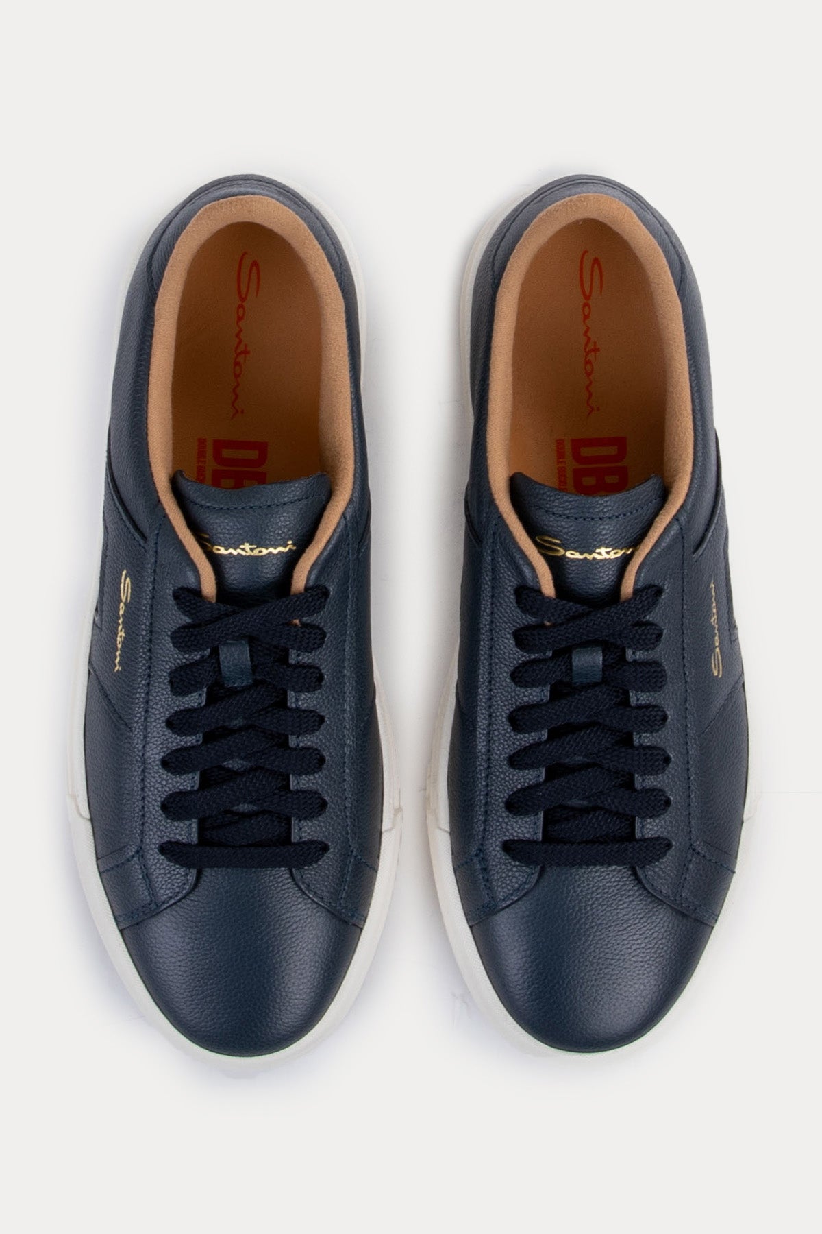 Santoni Double Buckle Deri Sneaker Ayakkabı