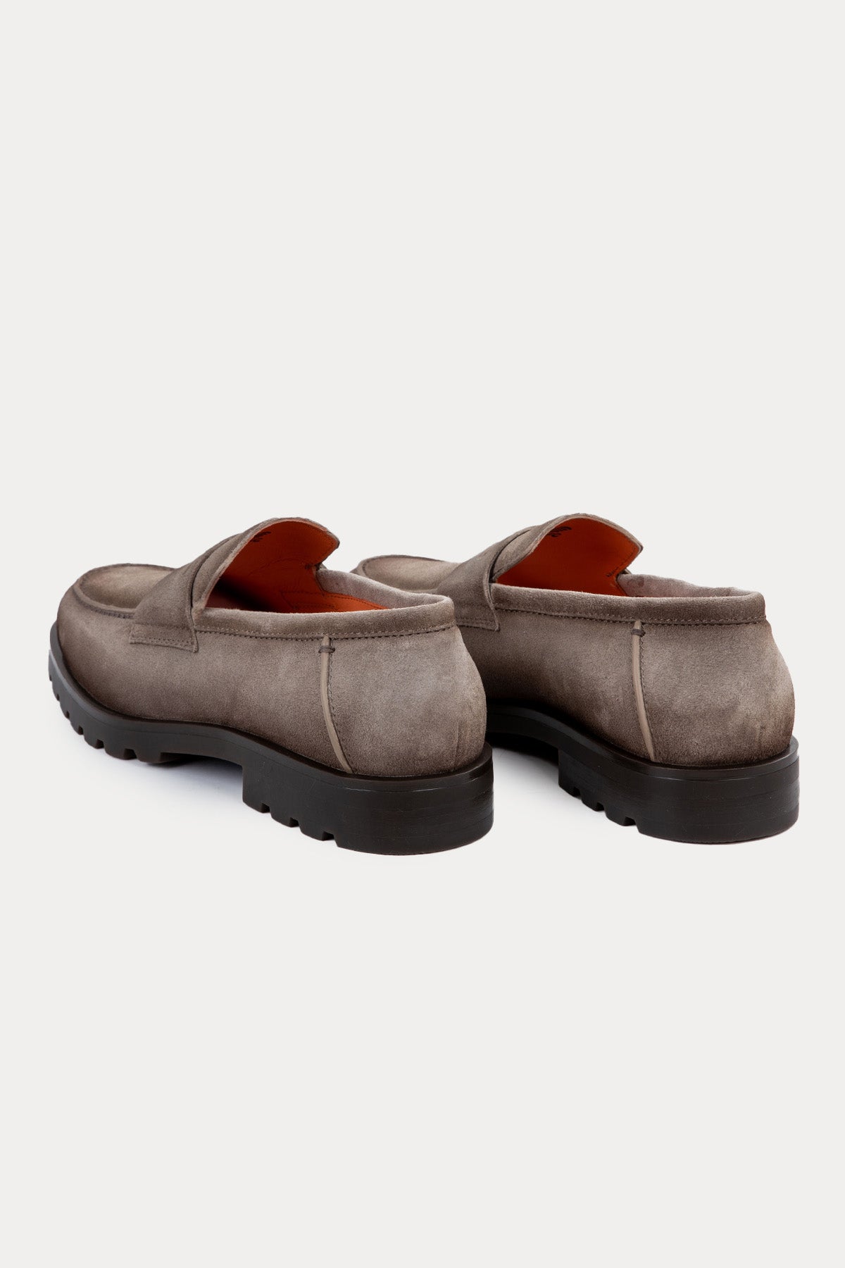 Santoni Nubuk Süet Loafer Ayakkabı