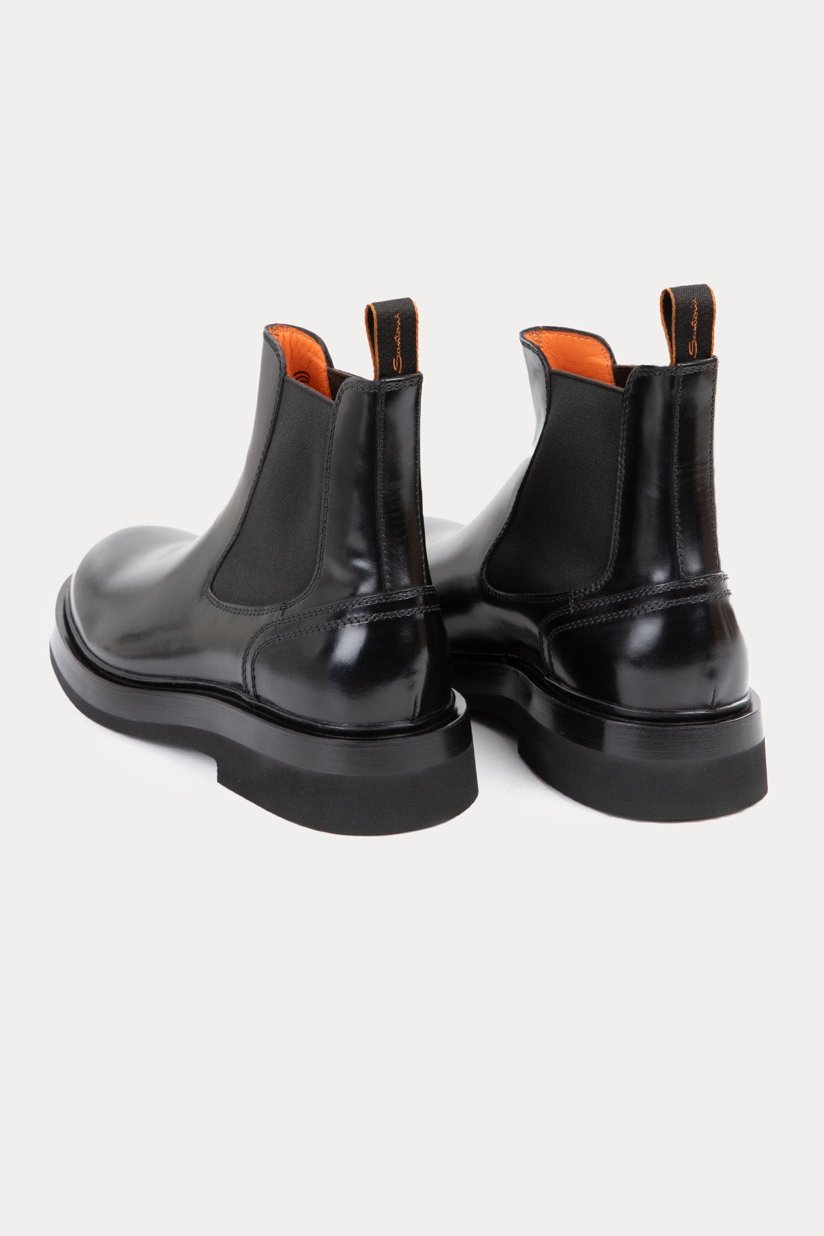 Santoni Lastik Bantlı Deri Bot