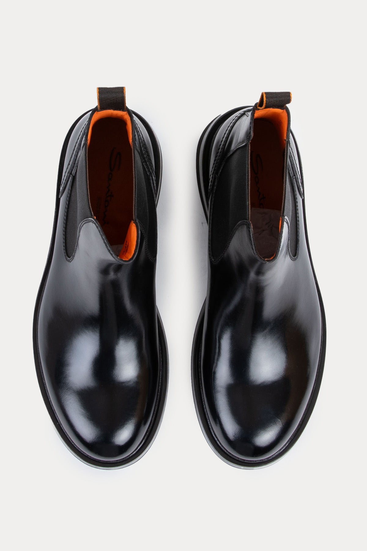 Santoni Lastik Bantlı Deri Bot