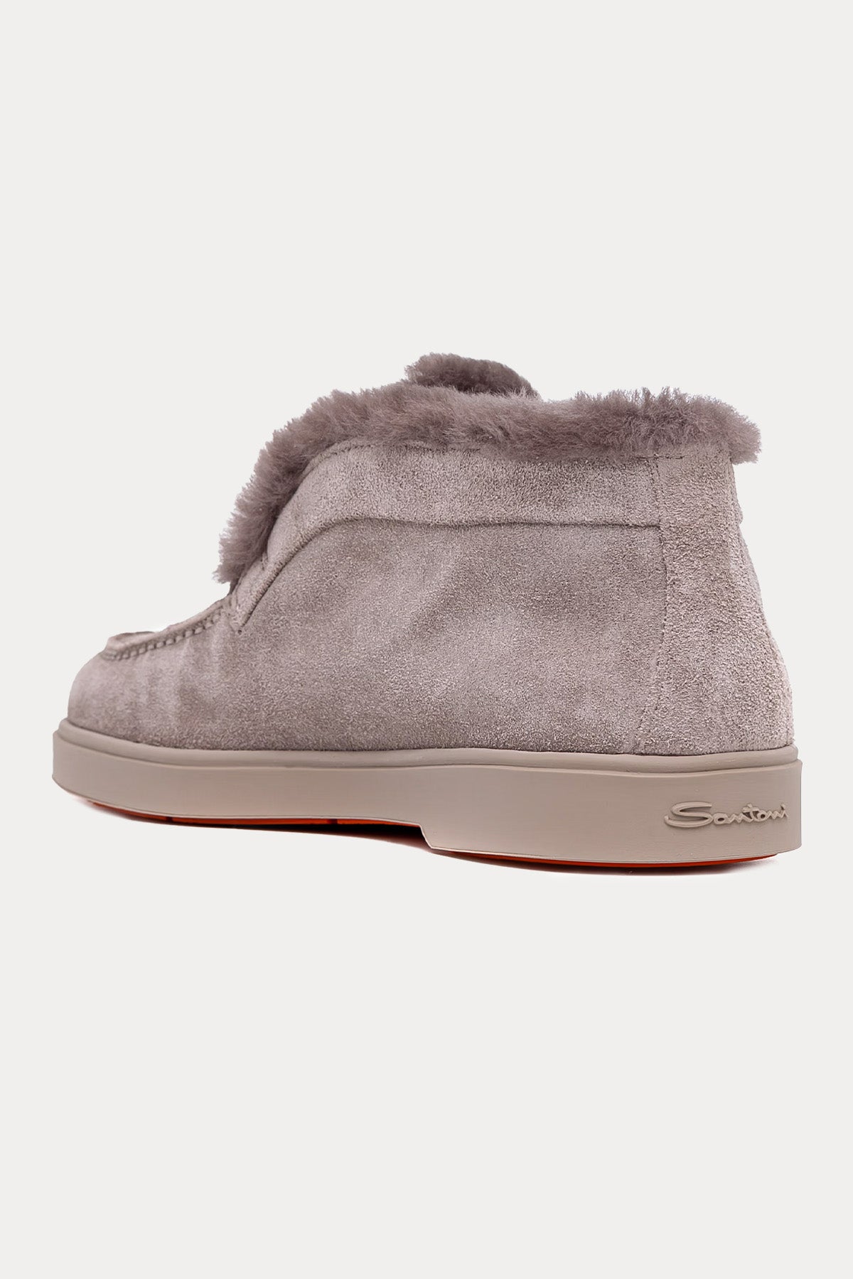 Santoni İçi Kürklü Lastik Bantlı Süet Bot