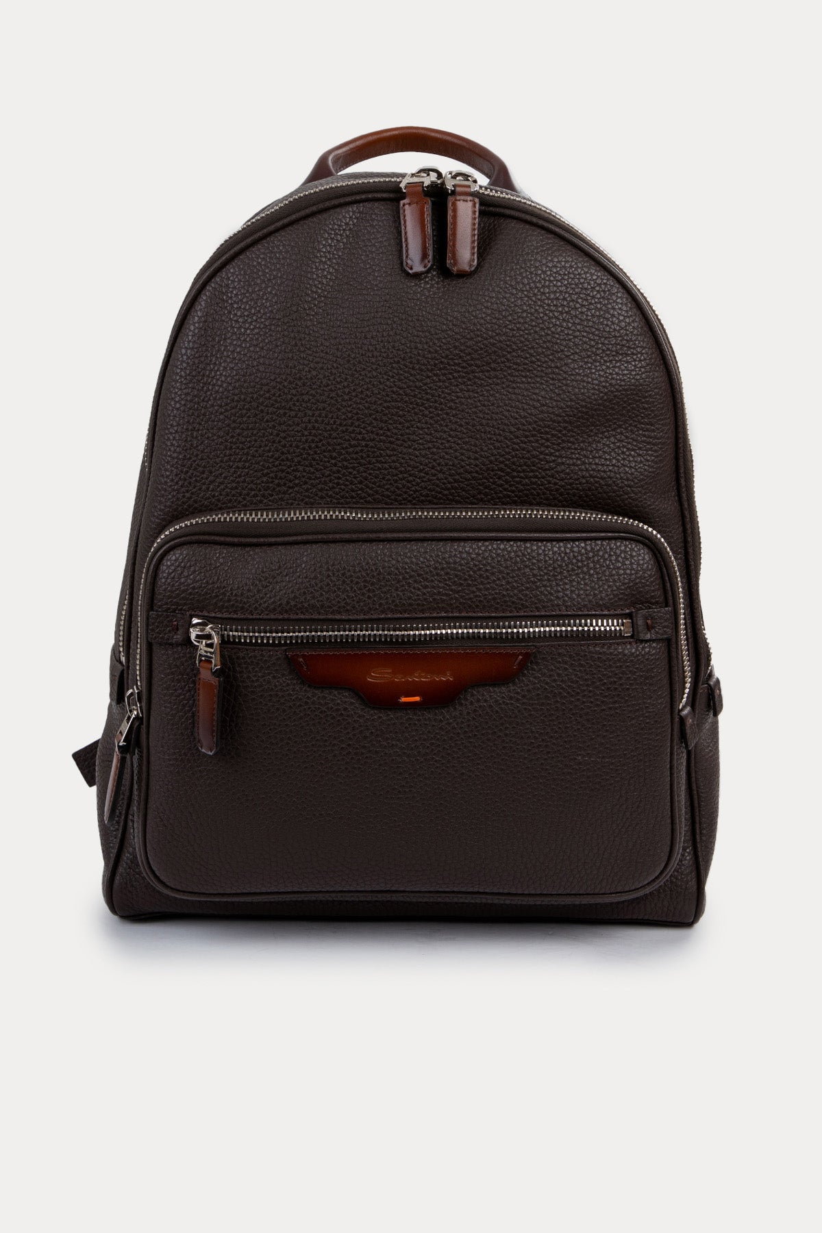Santoni Deri Sırt Çantası