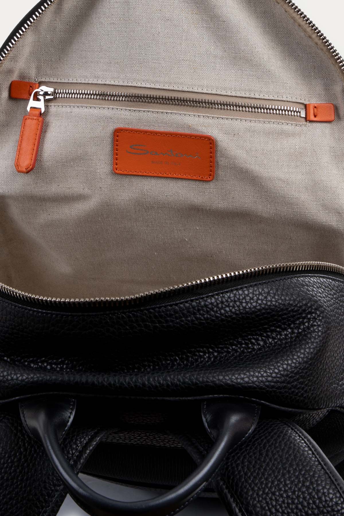 Santoni Deri Sırt Çantası