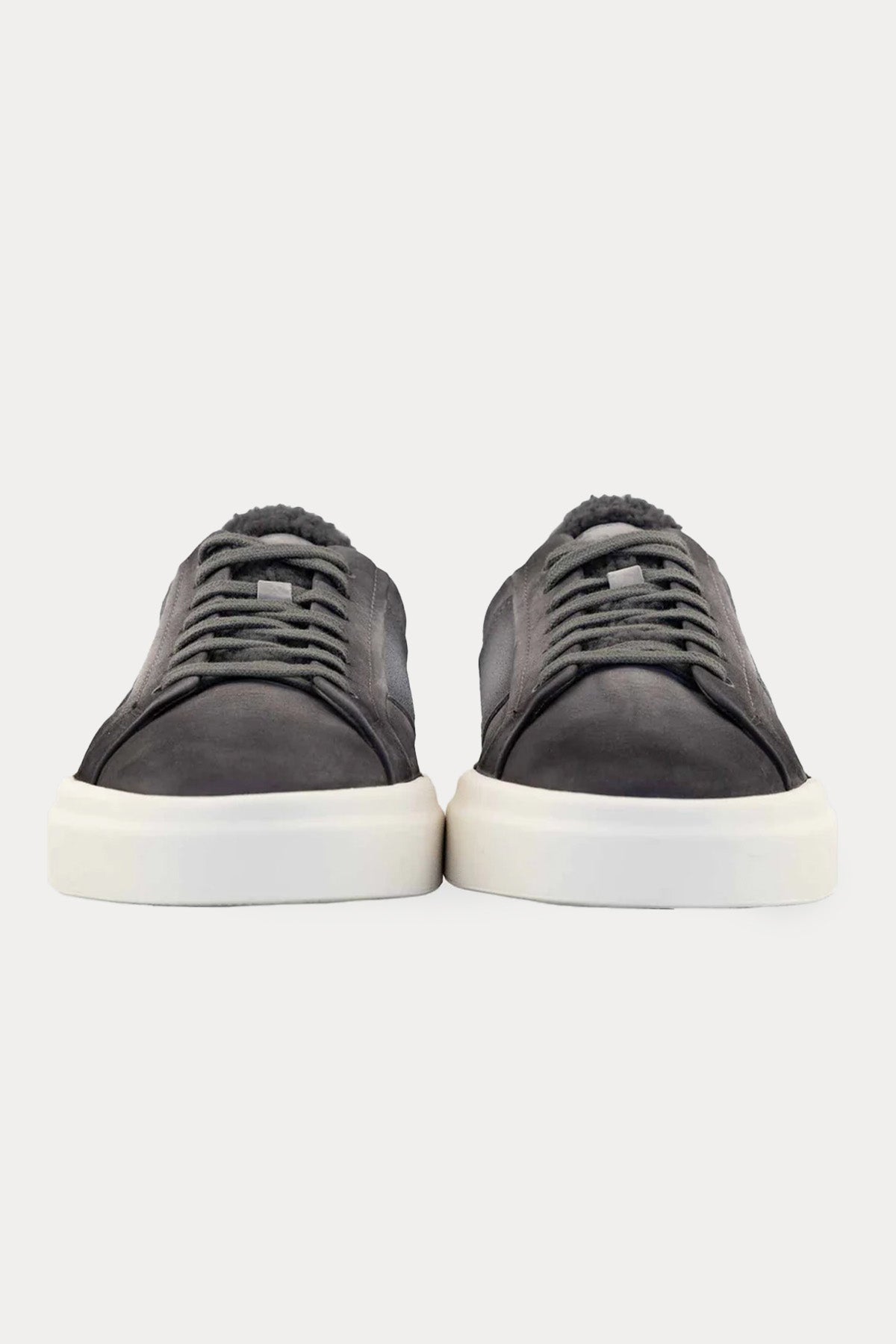 Santoni Süet Double Buckle Sneaker Ayakkabı