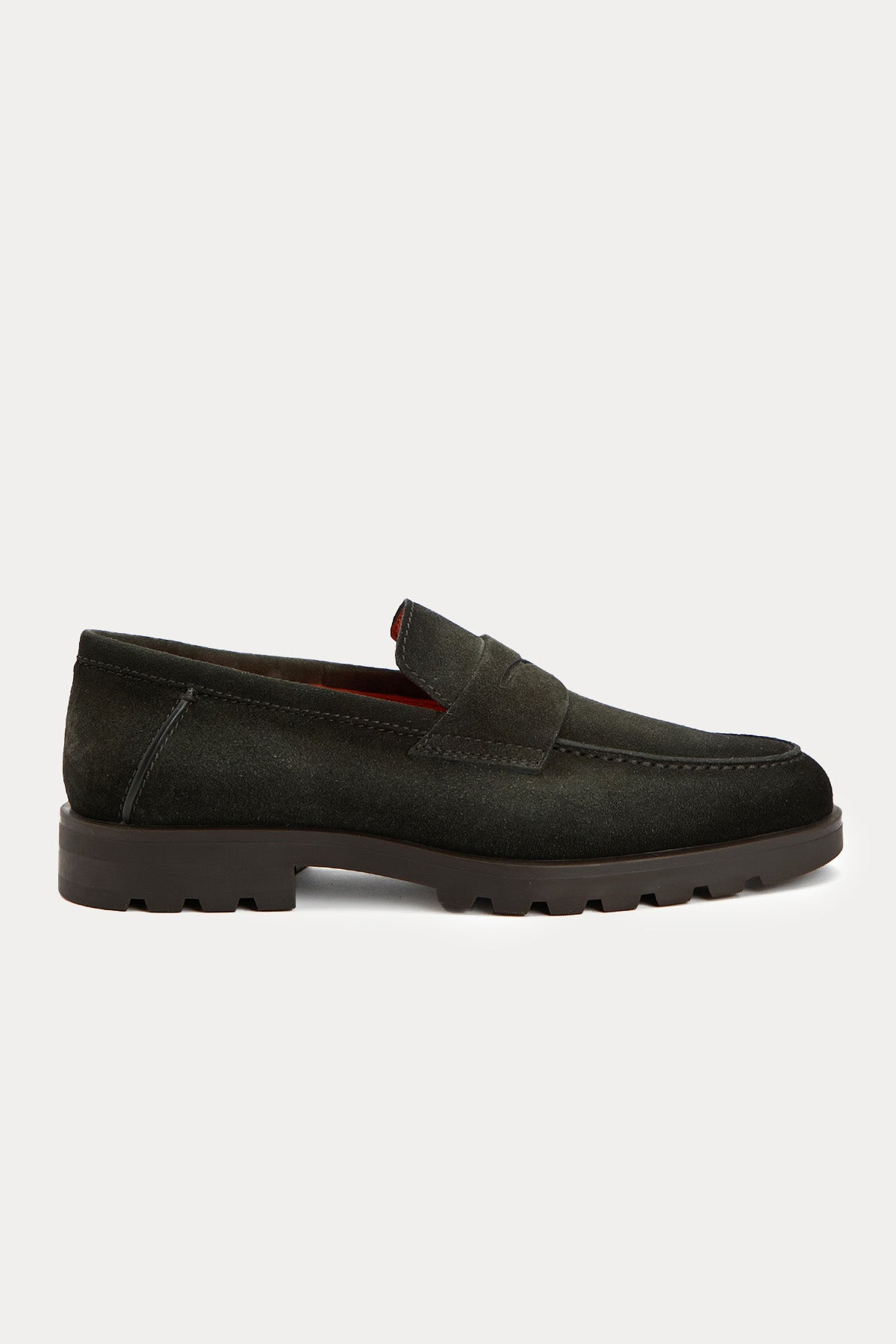 Santoni Süet Loafer Ayakkabı