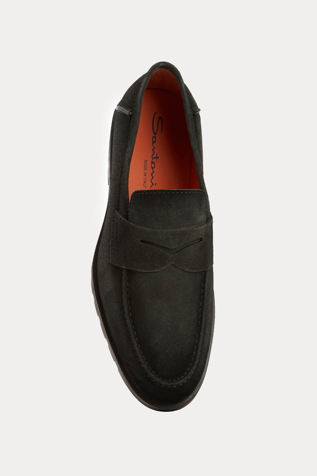 Santoni Süet Loafer Ayakkabı