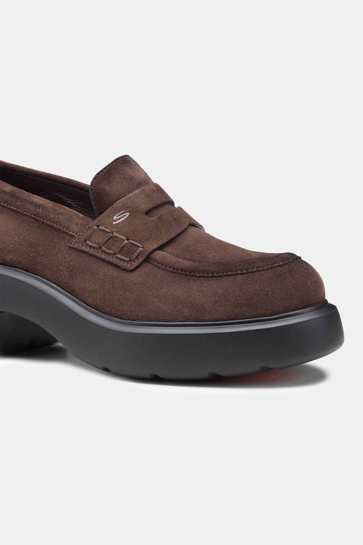 Santoni Süet Loafer Ayakkabı
