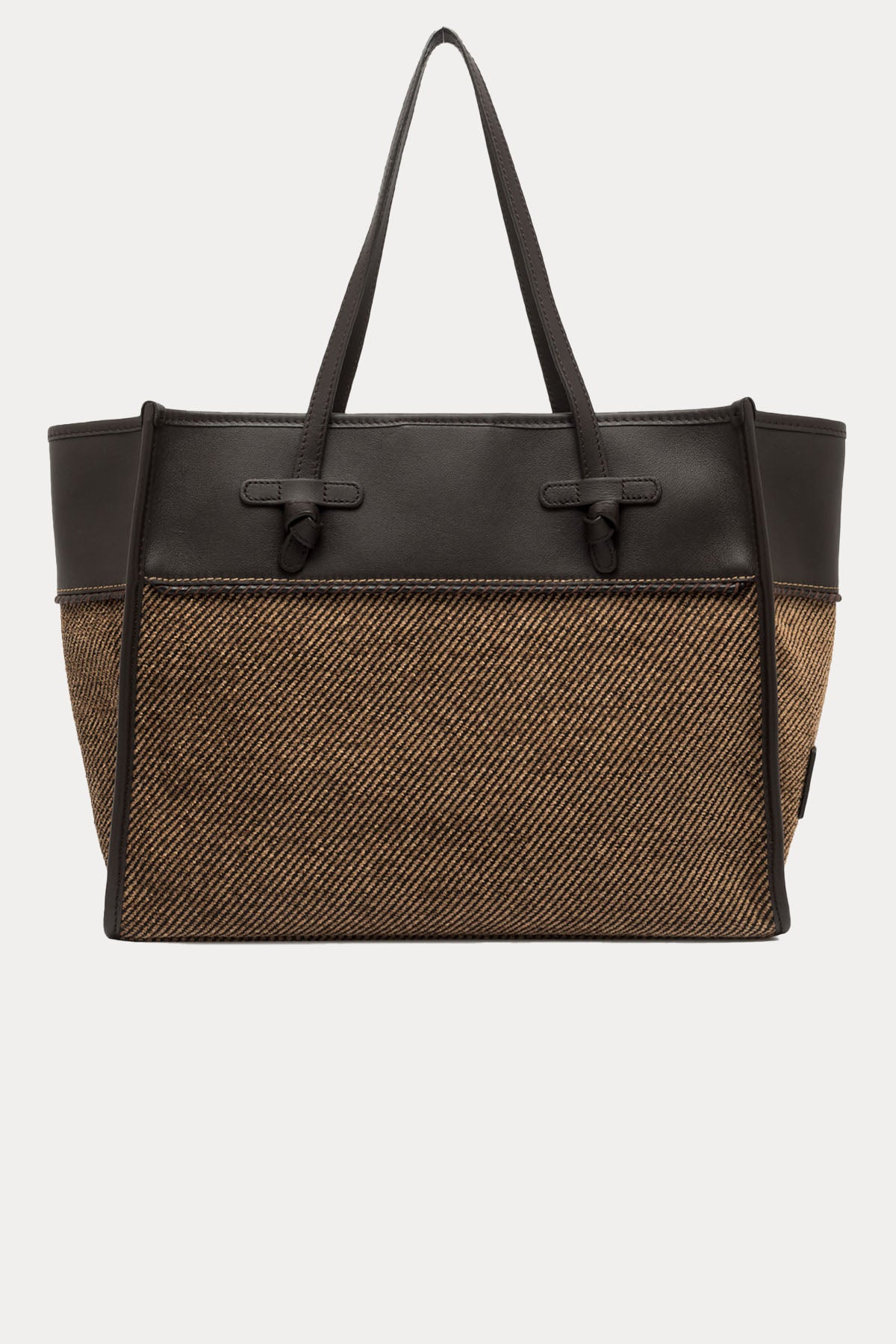 Gianni Chiarini Marcella Deri Kanvas Kumaş Shopping Bag Çanta