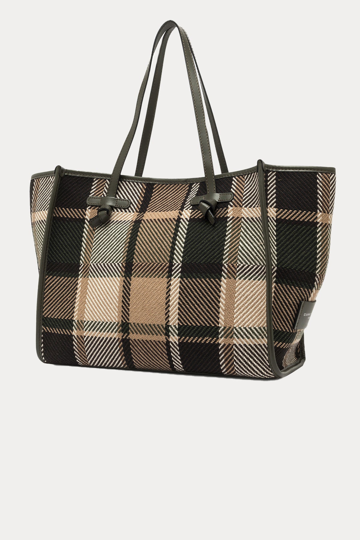 Gianni Chiarini Marcella Ekoseli Kanvas Kumaş Shopping Bag Çanta