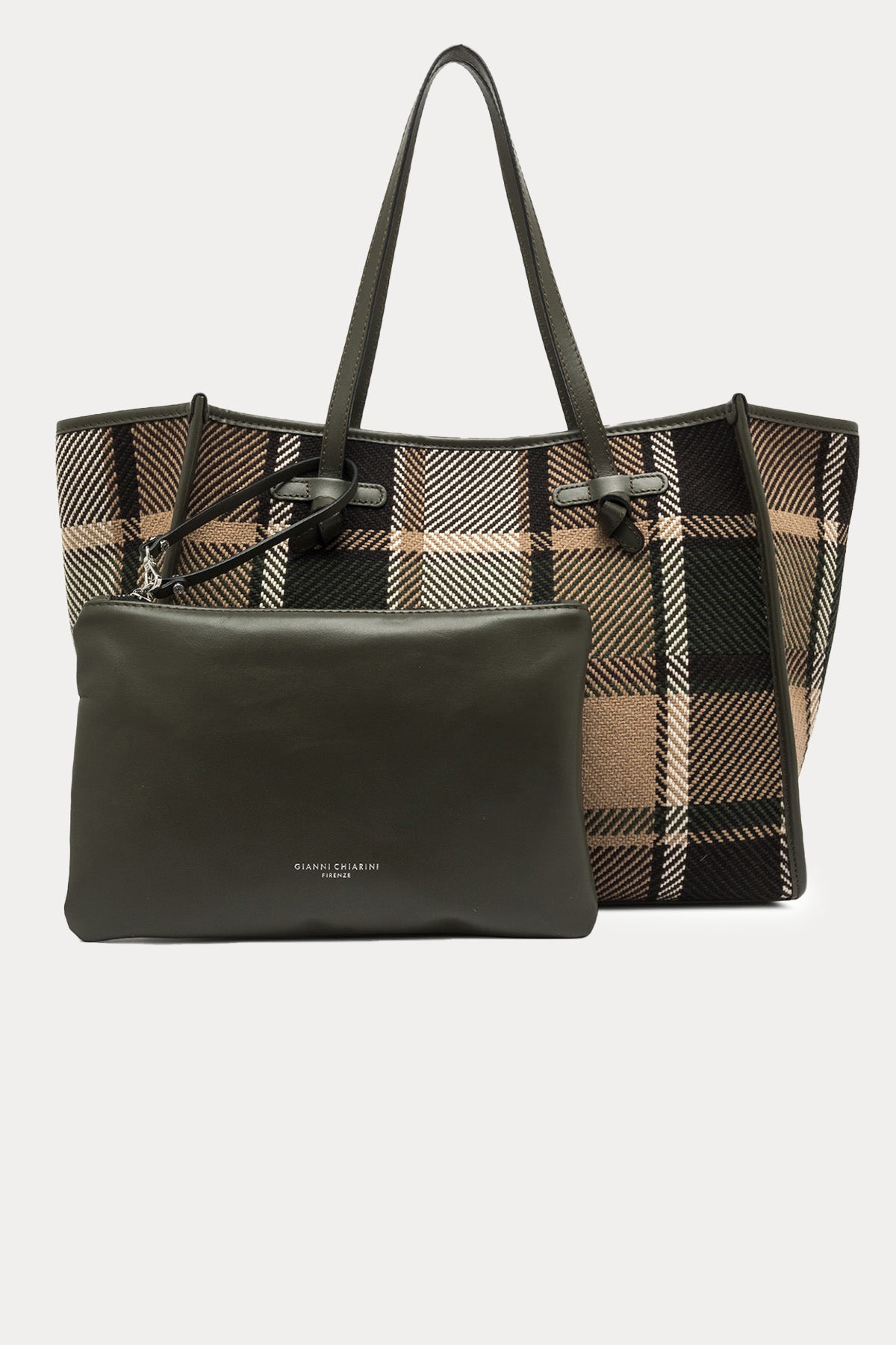 Gianni Chiarini Marcella Ekoseli Kanvas Kumaş Shopping Bag Çanta