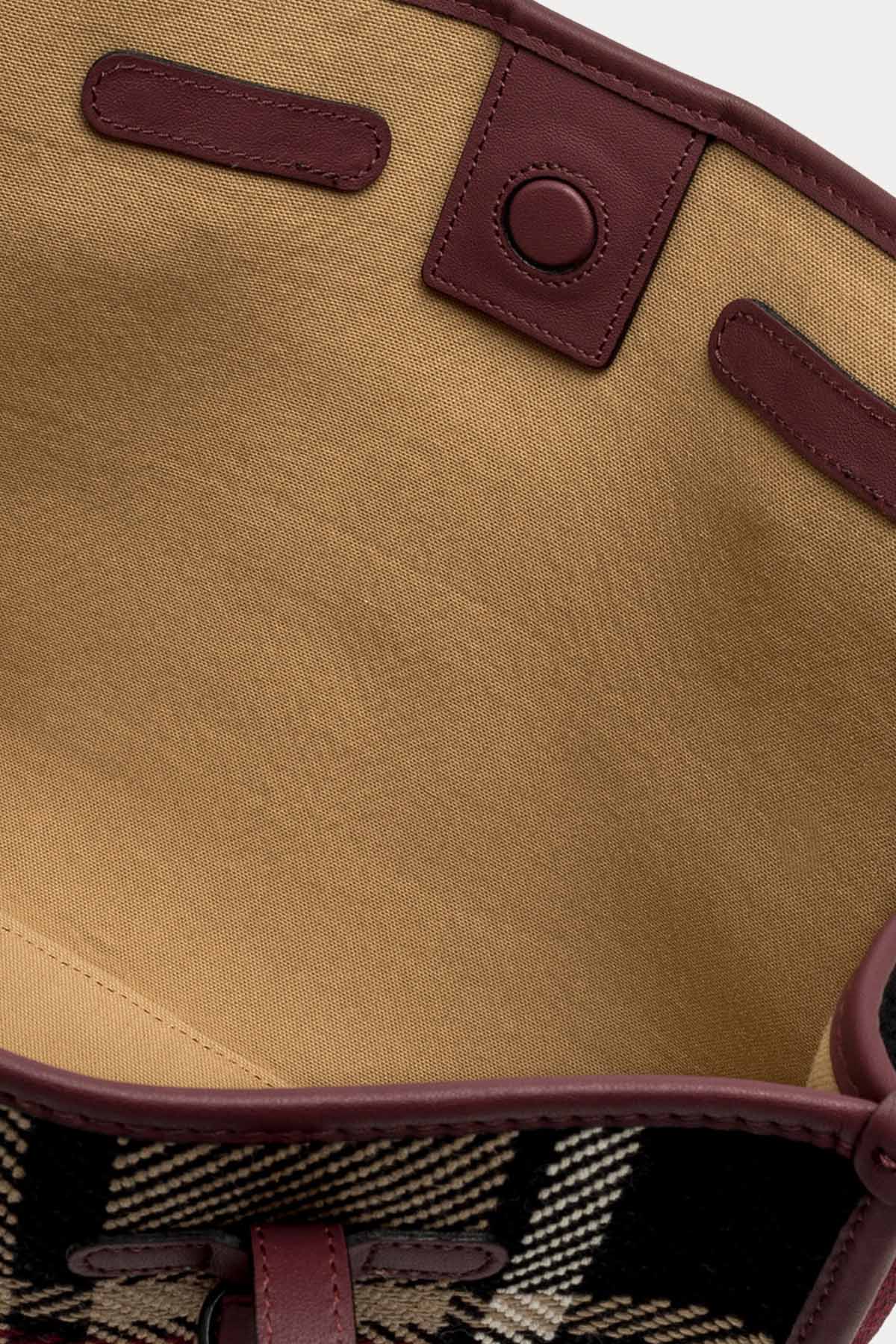 Gianni Chiarini Marcella Ekoseli Kanvas Kumaş Shopping Bag Çanta