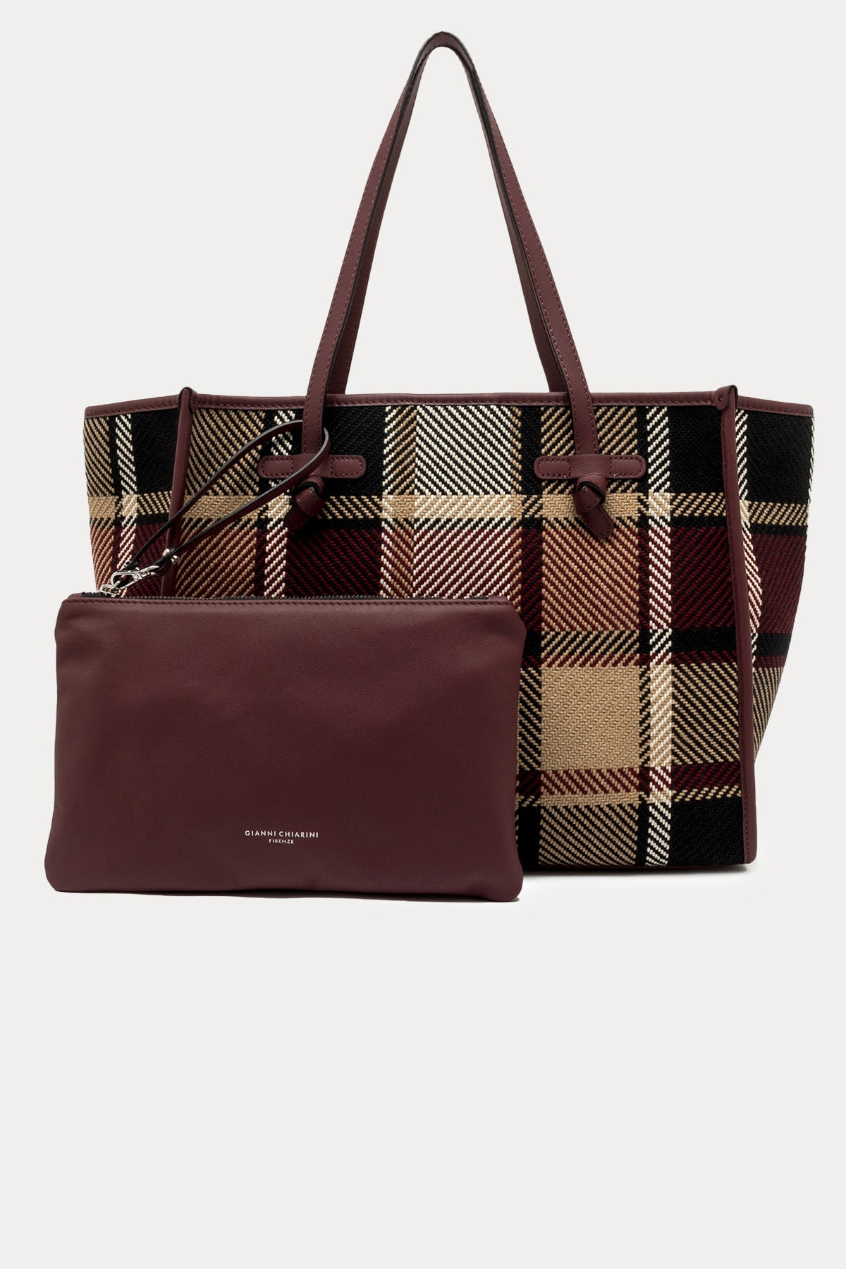 Gianni Chiarini Marcella Ekoseli Kanvas Kumaş Shopping Bag Çanta