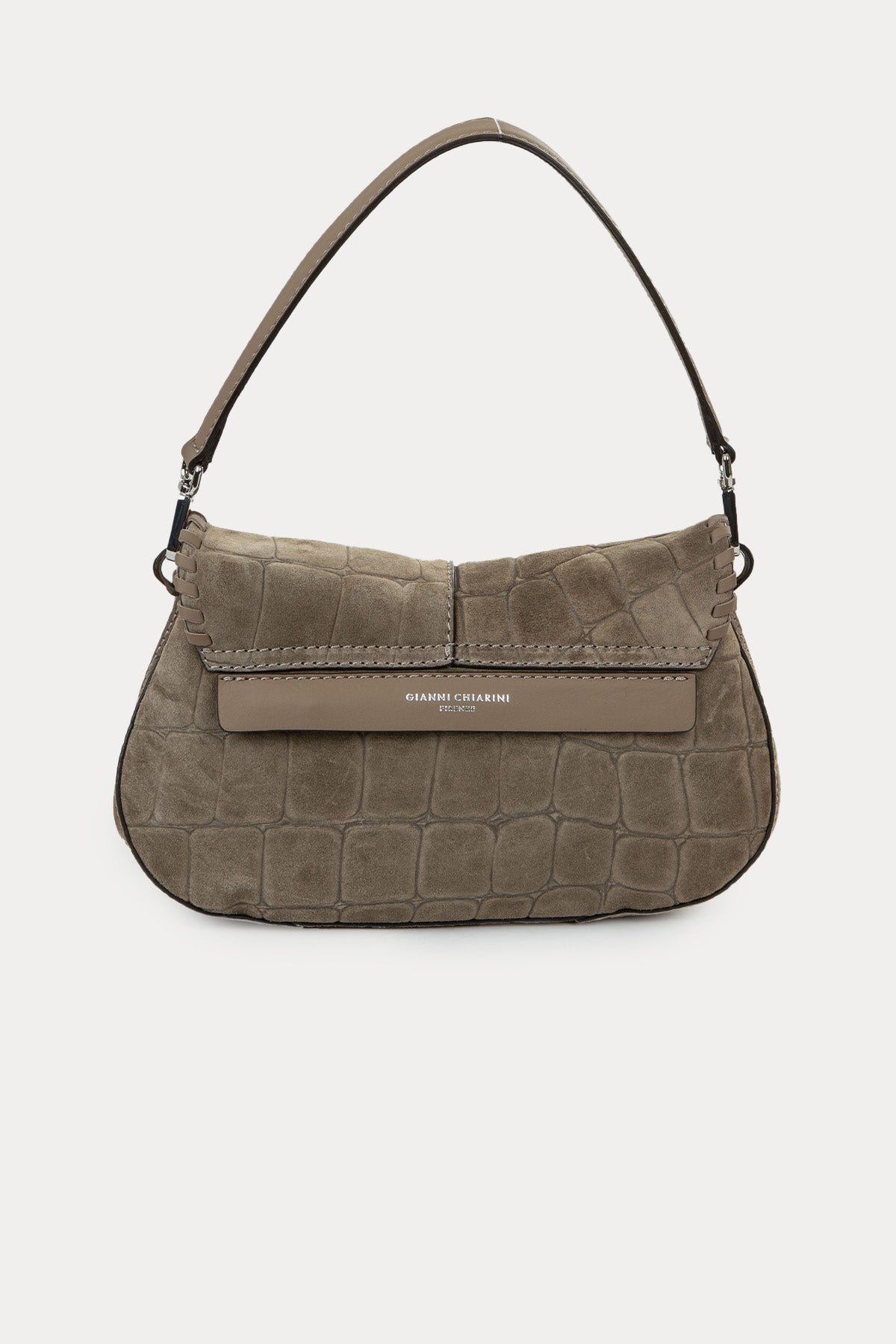 Gianni Chiarini Helena Round Süet Omuz Çantası