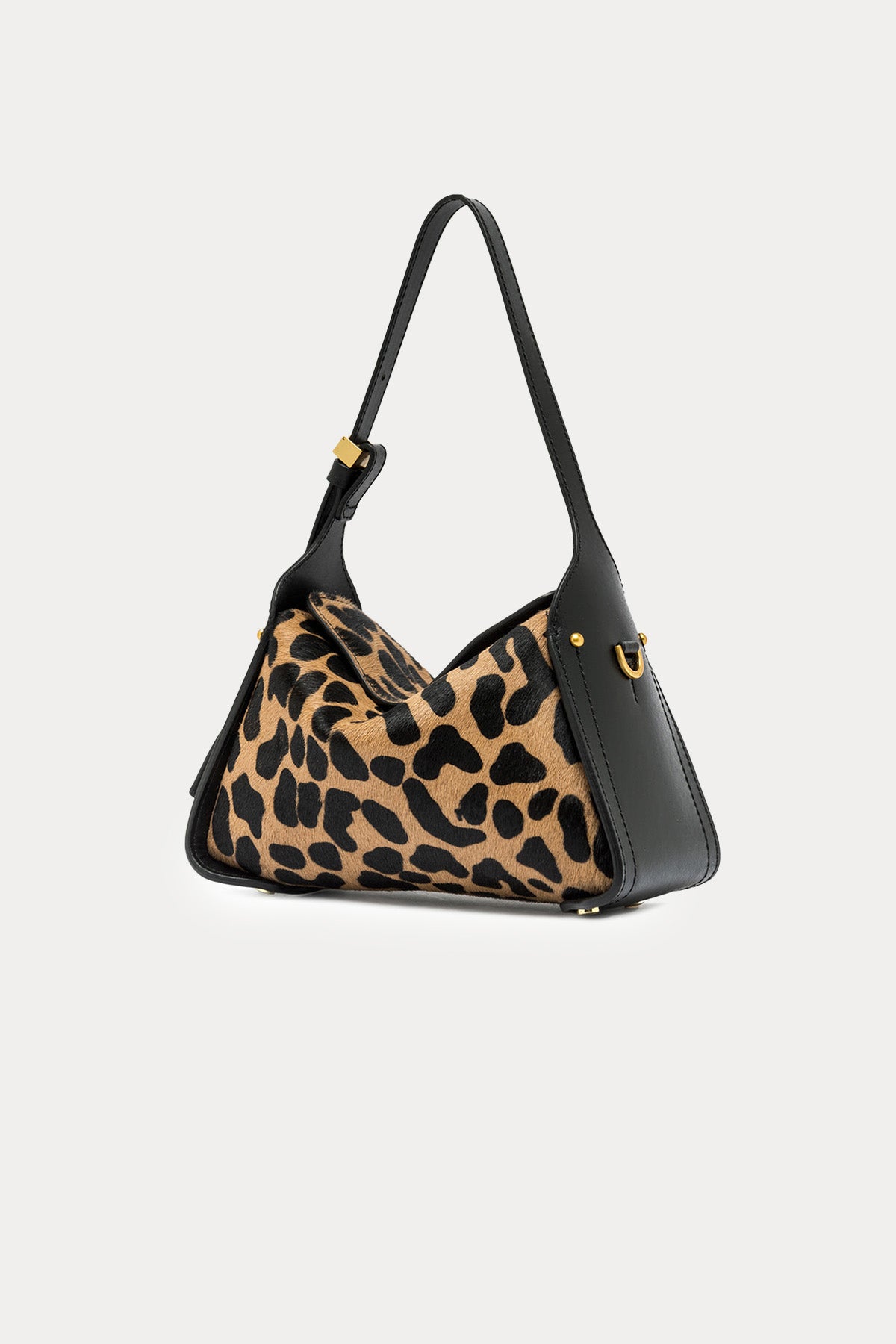 Gianni Chiarini Penelope Leopar Desenli Deri Omuz Çantası