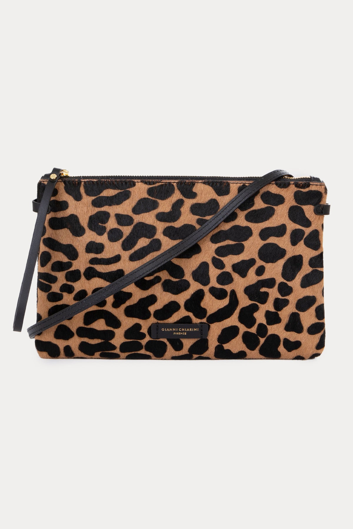 Gianni Chiarini Hermy Leopar Desenli Tay Tüyü Omuz Çantası