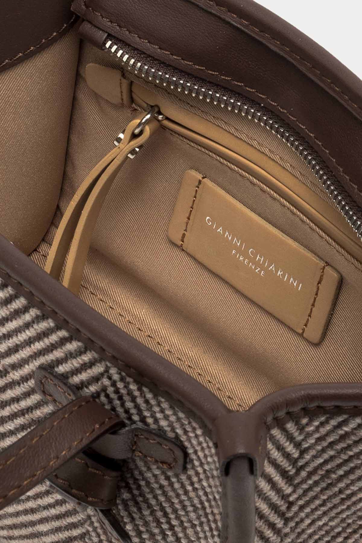 Gianni Chiarini Miss Marcella Kanvas Kumaş Omuz Çantası