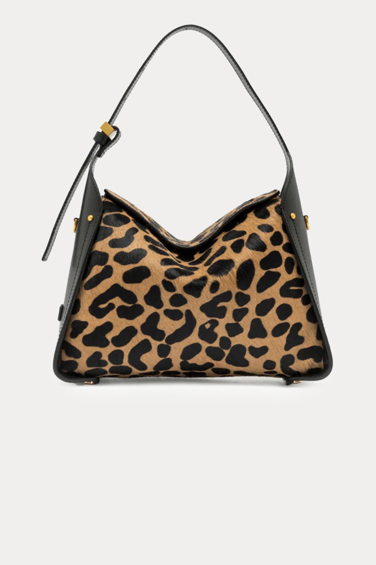 Gianni Chiarini Penelope Leopar Desenli Deri Omuz Çantası