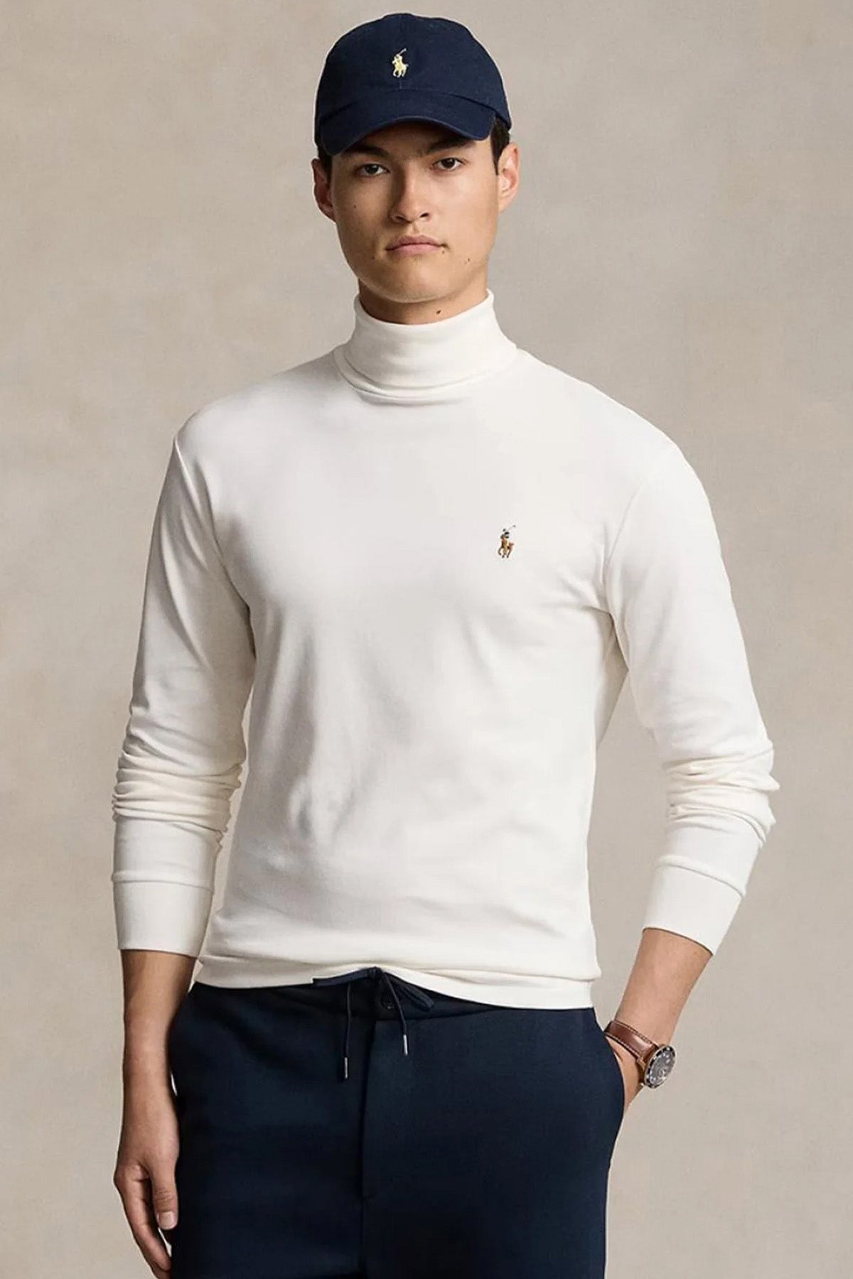 Polo Ralph Lauren Balıkçı Yaka Uzun Kollu İnce Sweatshirt