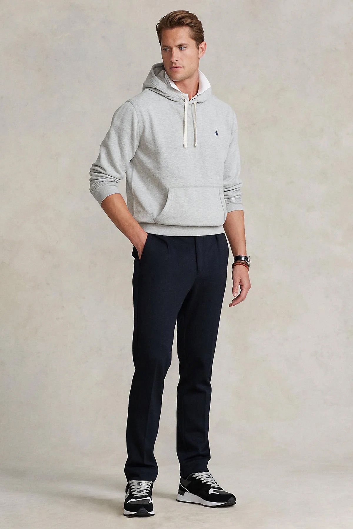 Polo Ralph Lauren Şardonlu Kapüşonlu Sweatshirt-Sweatshirt-Libas