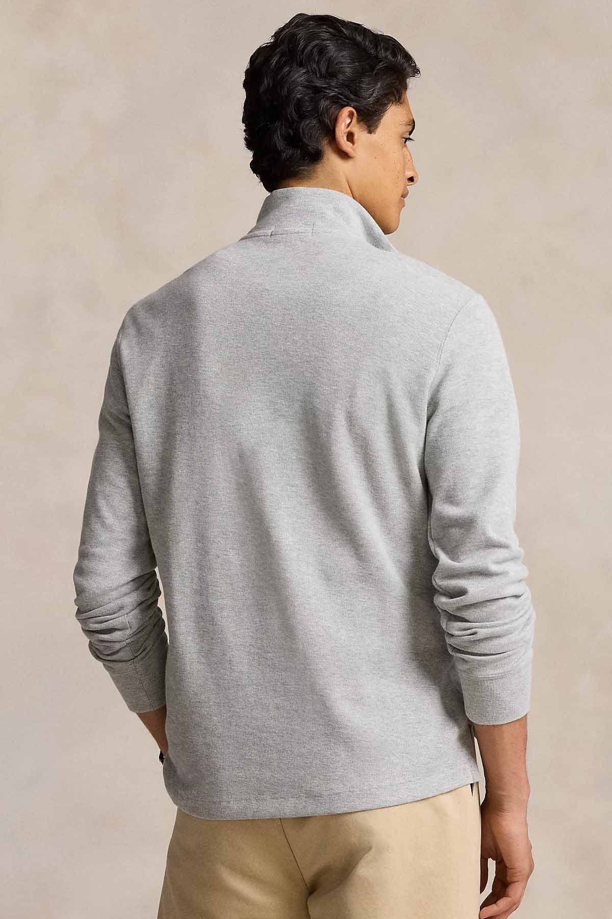 ラルフ Polo Ralph Lauren Estate Rib Dik Yaka Yarım Fermuarlı Sweatshirt