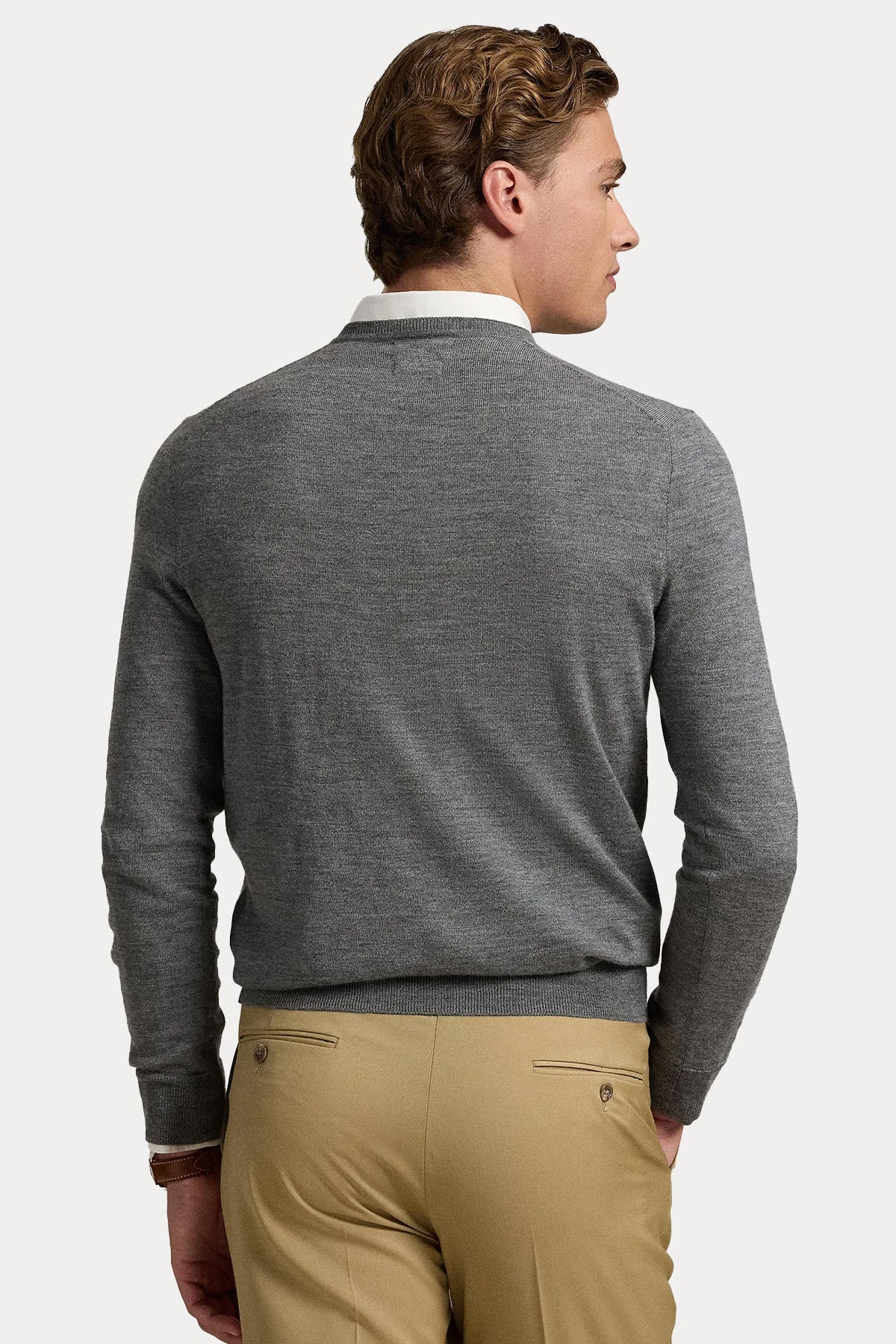 Polo Ralph Lauren Slim Fit İnce Örgü Yün Triko