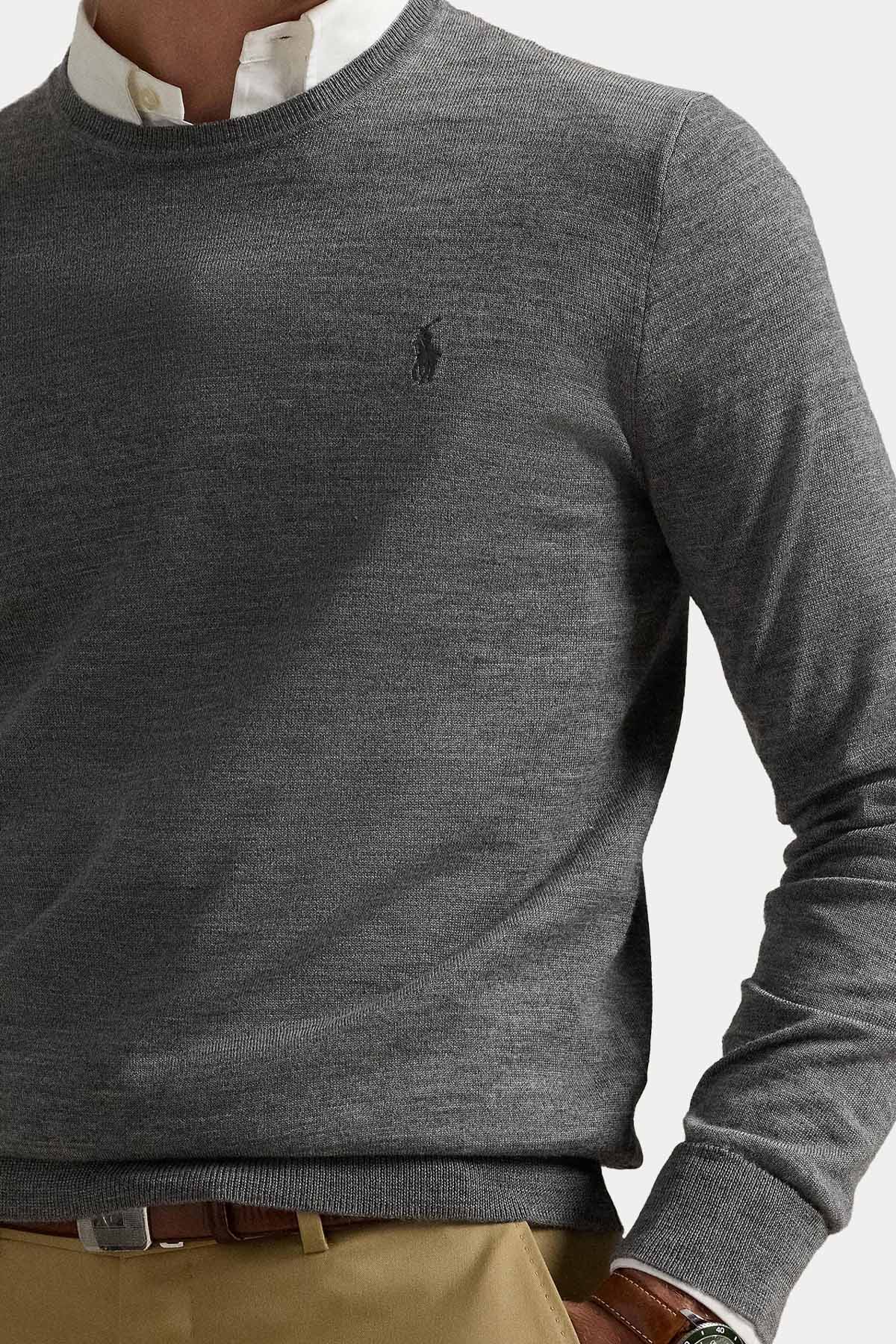 Polo Ralph Lauren Slim Fit İnce Örgü Yün Triko