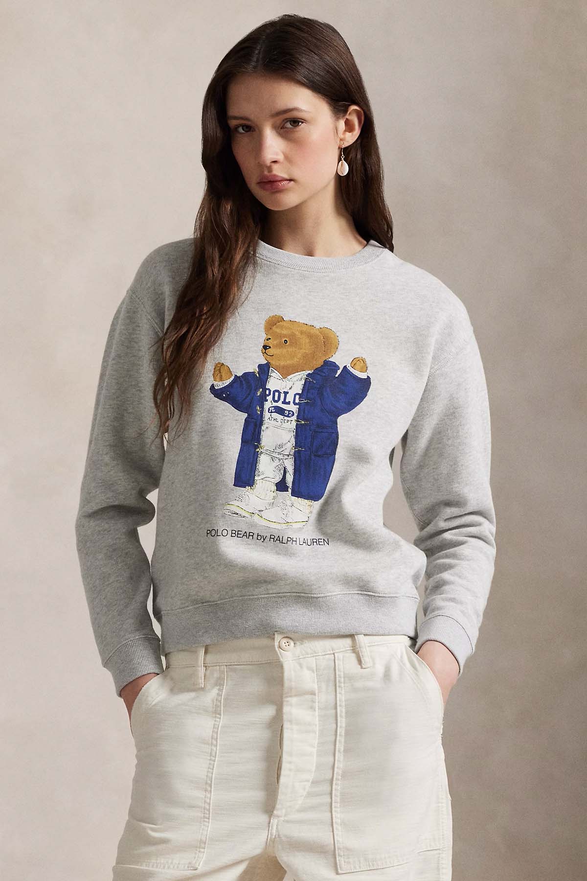 Polo Ralph Lauren Relaxed Fit Polo Bear Şardonlu Sweatshirt