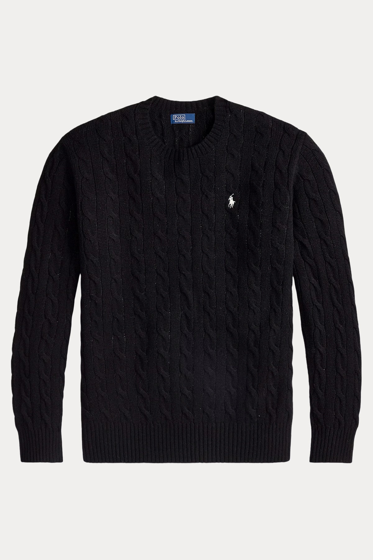 Polo Ralph Lauren Kaşmir Slim Fit Yuvarlak Yaka Saç Örgü Yün Triko