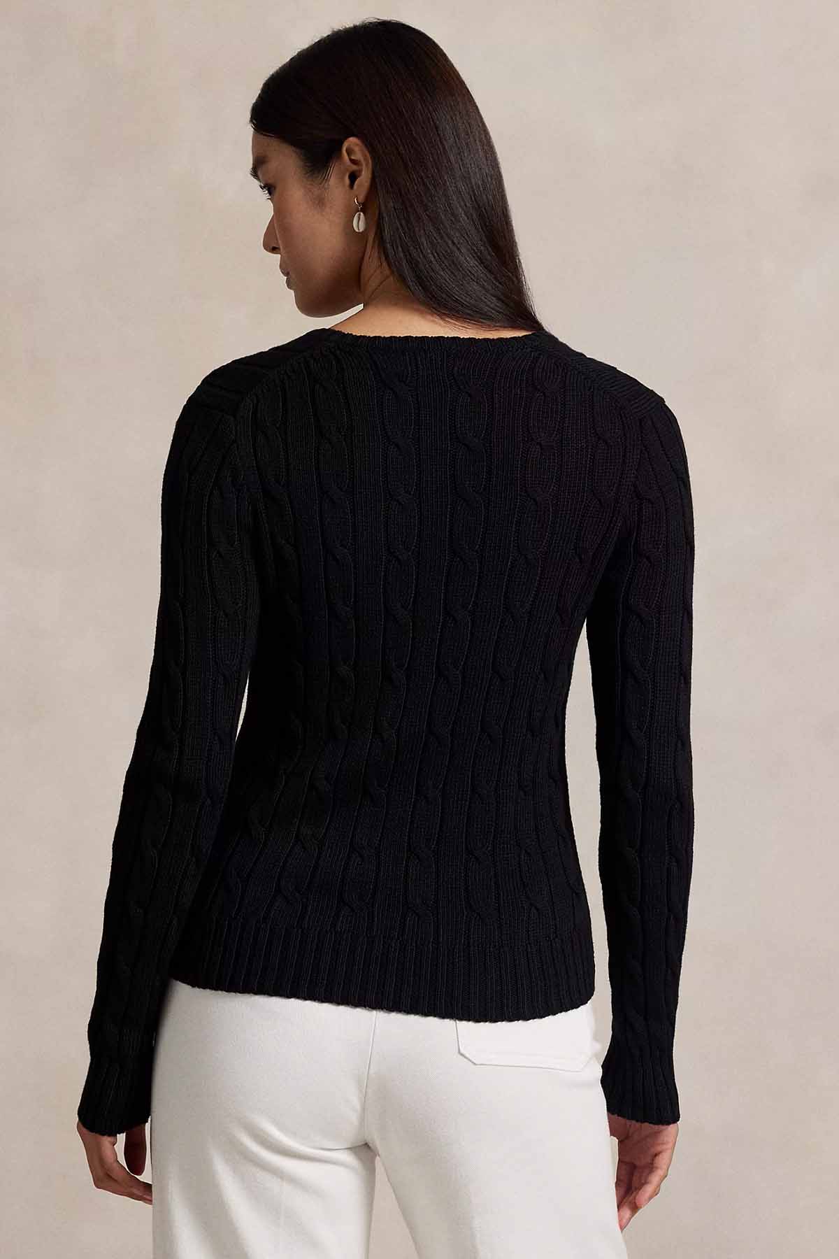 Polo Ralph Lauren Slim Fit V Yaka Saç Örgü Triko