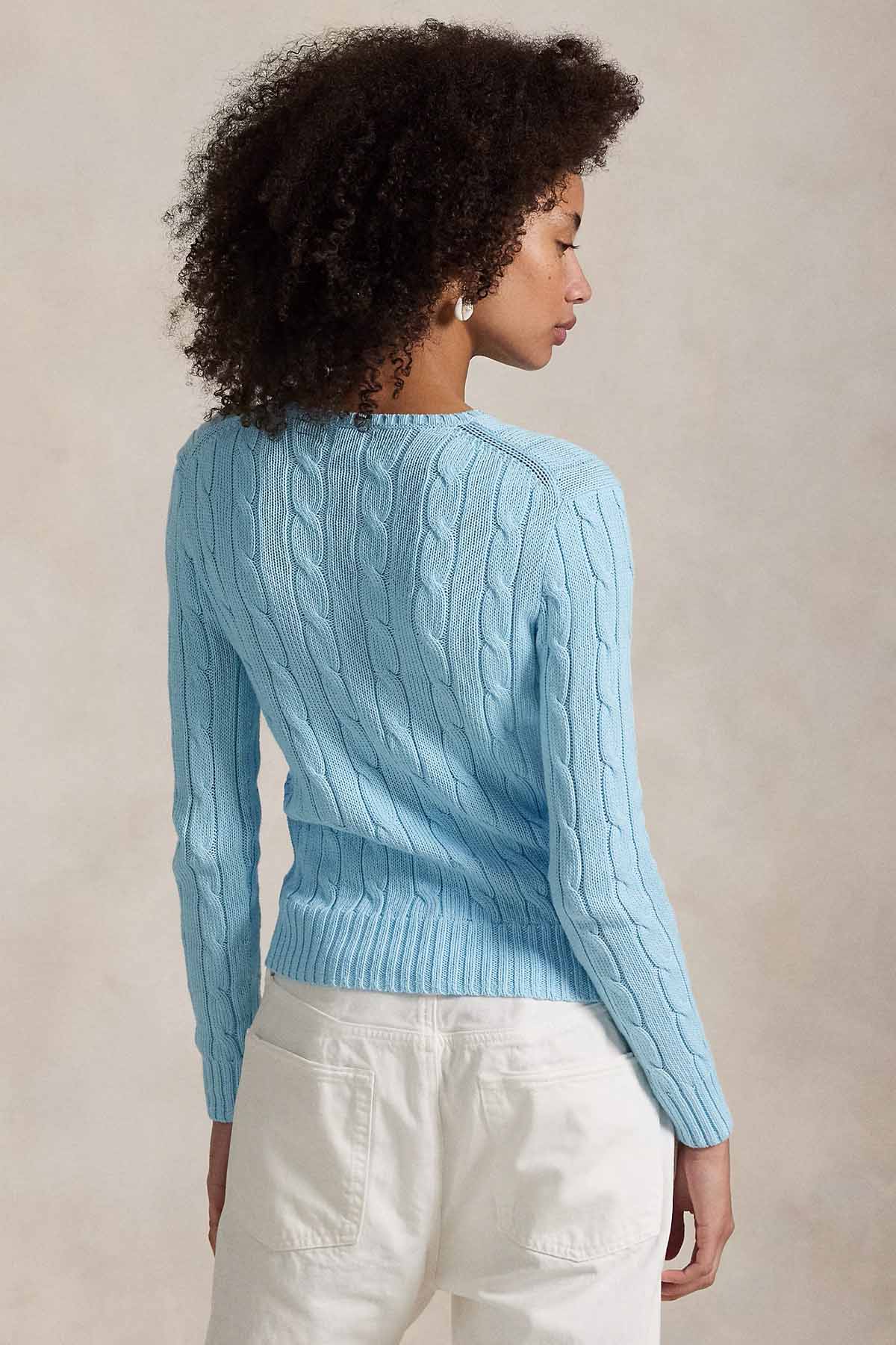 Polo Ralph Lauren Slim Fit Yuvarlak Yaka Saç Örgü Triko