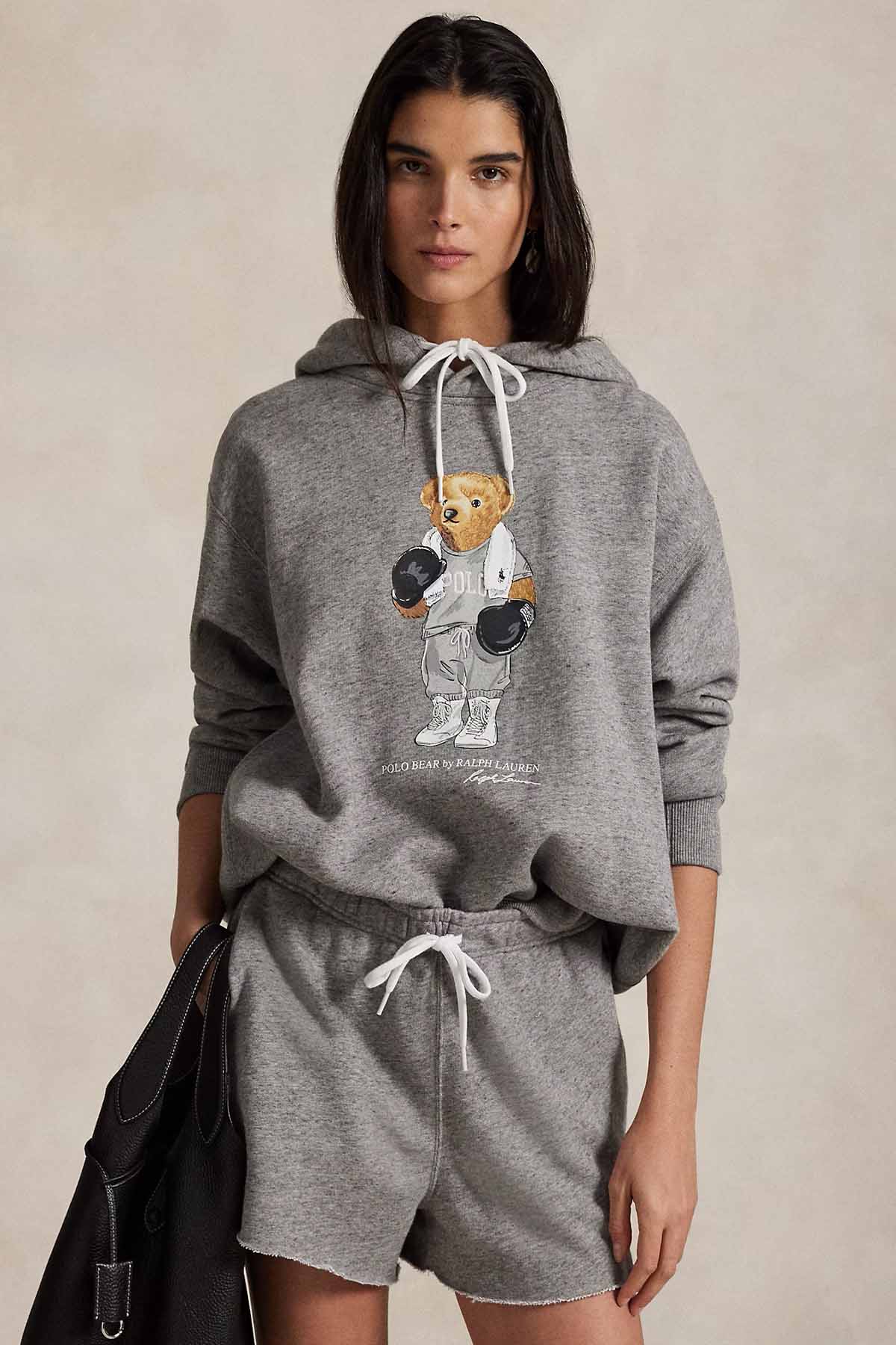 Polo Ralph Lauren Relaxed Fit Kapüşonlu Şardonlu Polo Bear Sweatshirt