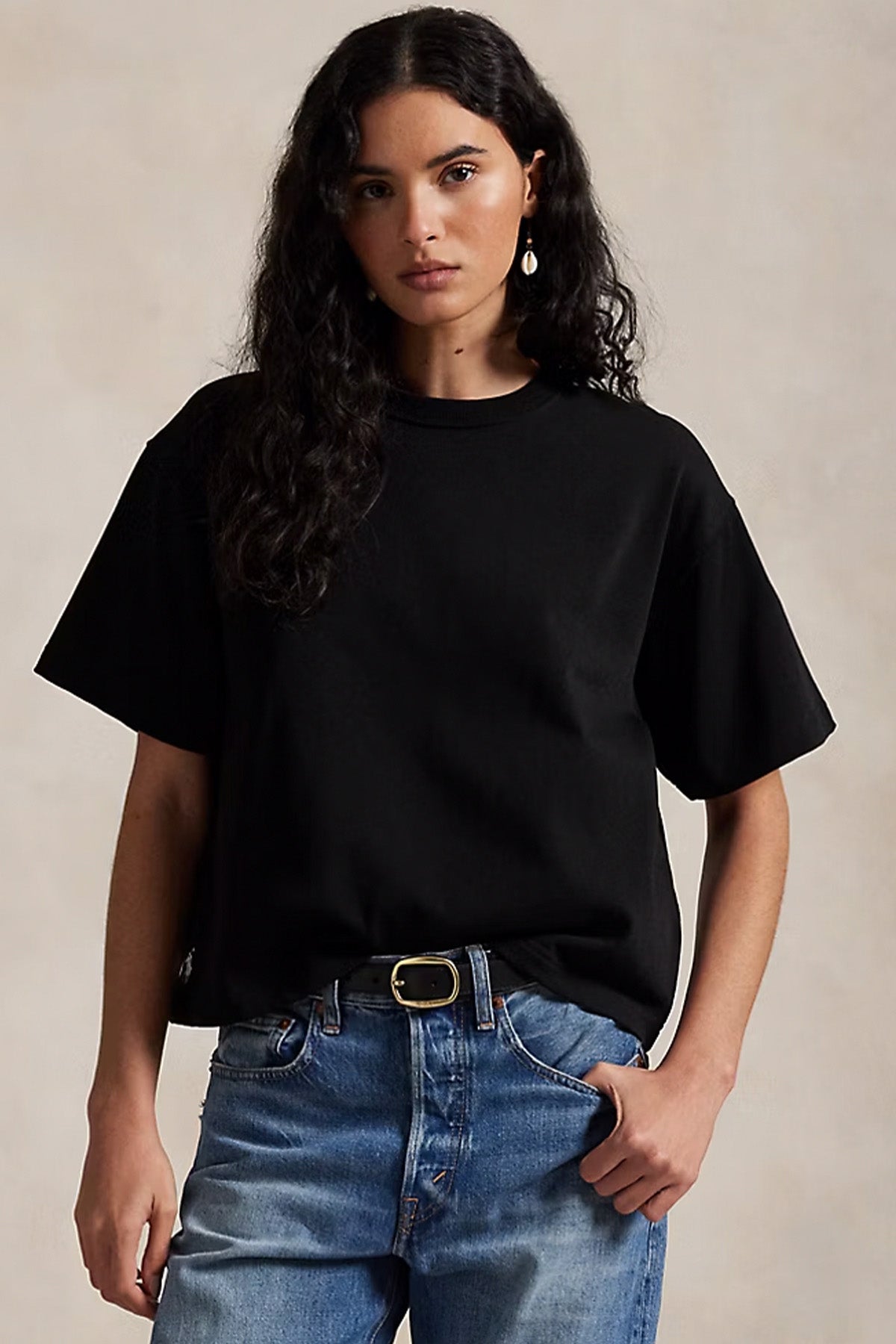 Polo Ralph Lauren Relaxed Crop Fit Pony Logolu T-shirt