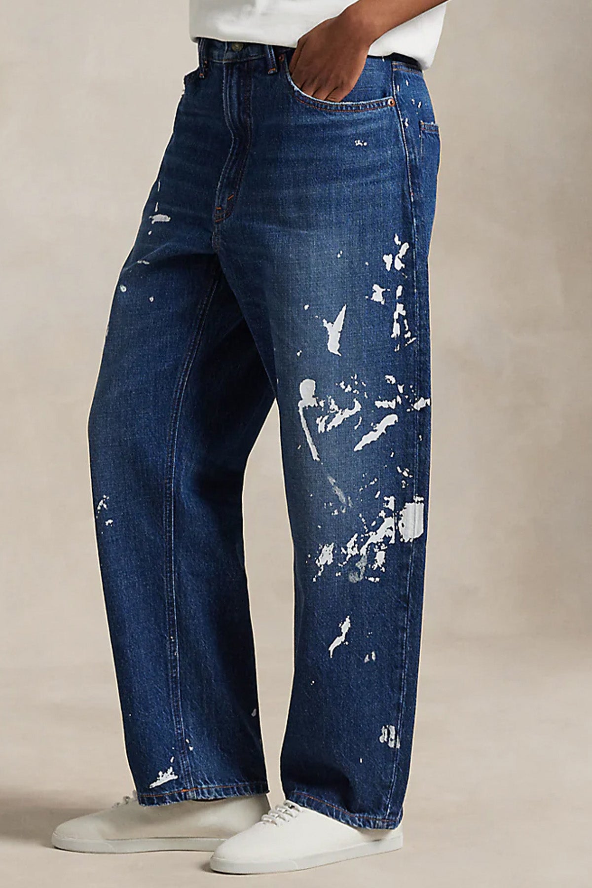 Polo Ralph Lauren Straight Fit Boya Efektli Jeans