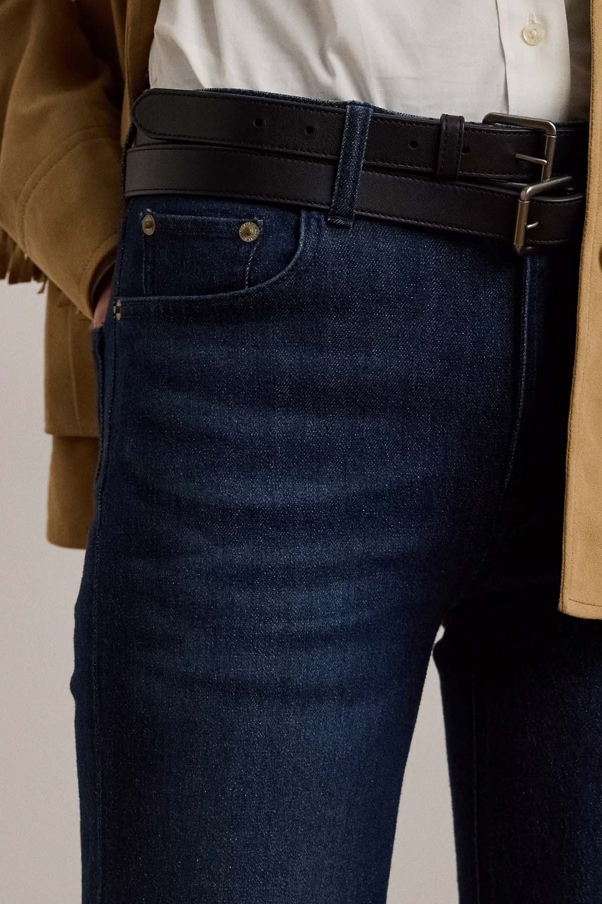 Polo Ralph Lauren Slim Fit Yüksek Belli İspanyol Paça Jeans