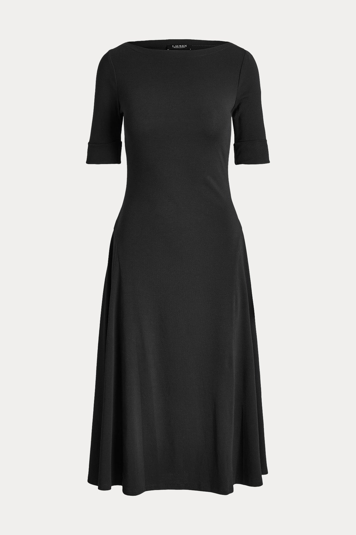 Polo Ralph Lauren Kayık Yaka Streç Midi Elbise