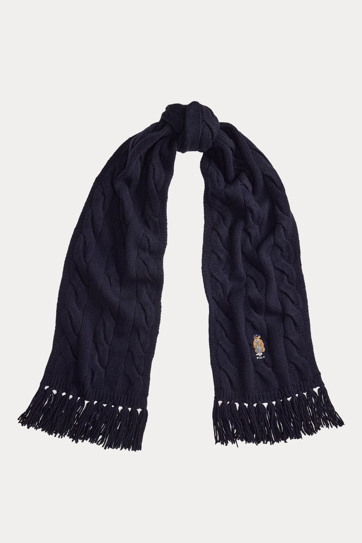 Polo Ralph Lauren Polo Bear Saç Örgü Yün Atkı