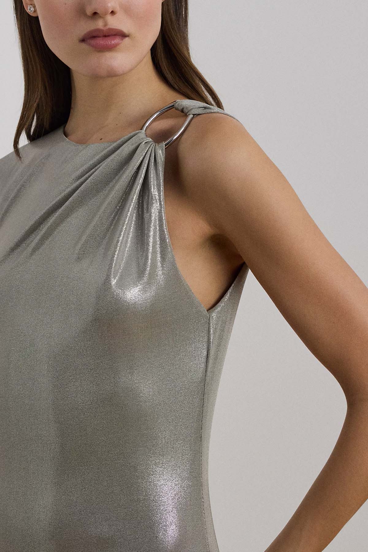 Polo Ralph Lauren Maxi Streç Abiye Elbise