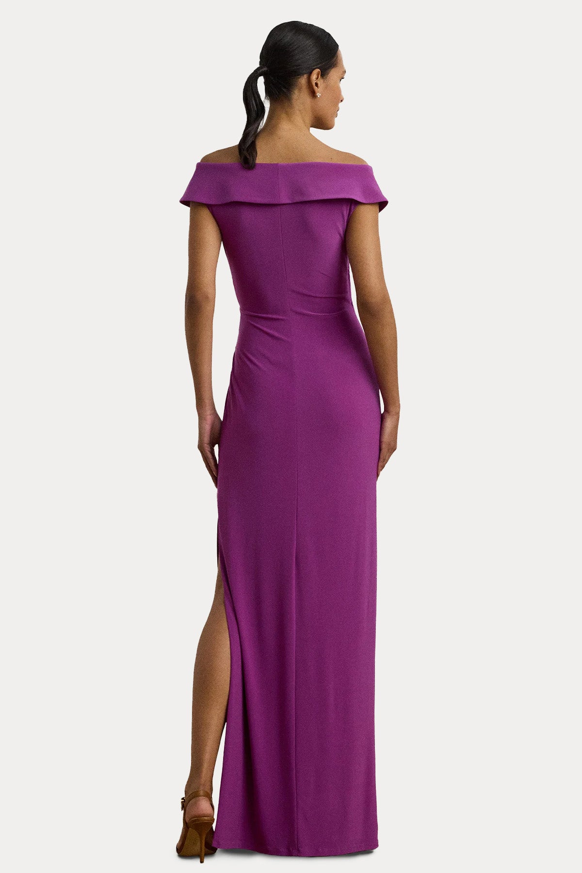 Polo Ralph Lauren V Yaka Maxi Abiye Elbise