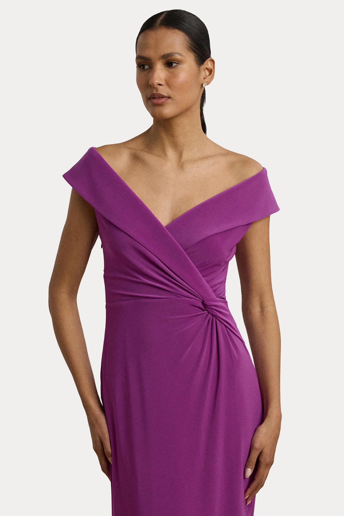 Polo Ralph Lauren V Yaka Maxi Abiye Elbise