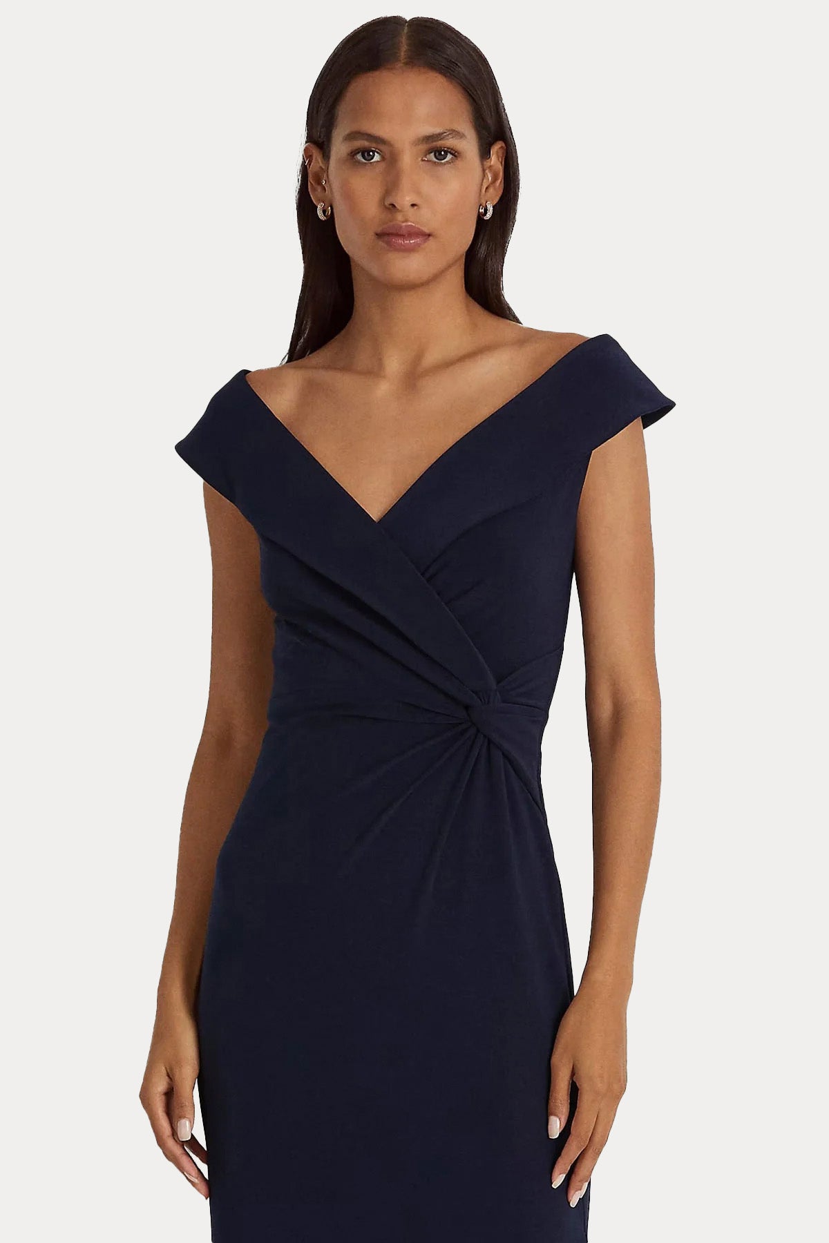 Polo Ralph Lauren V Yaka Maxi Abiye Elbise