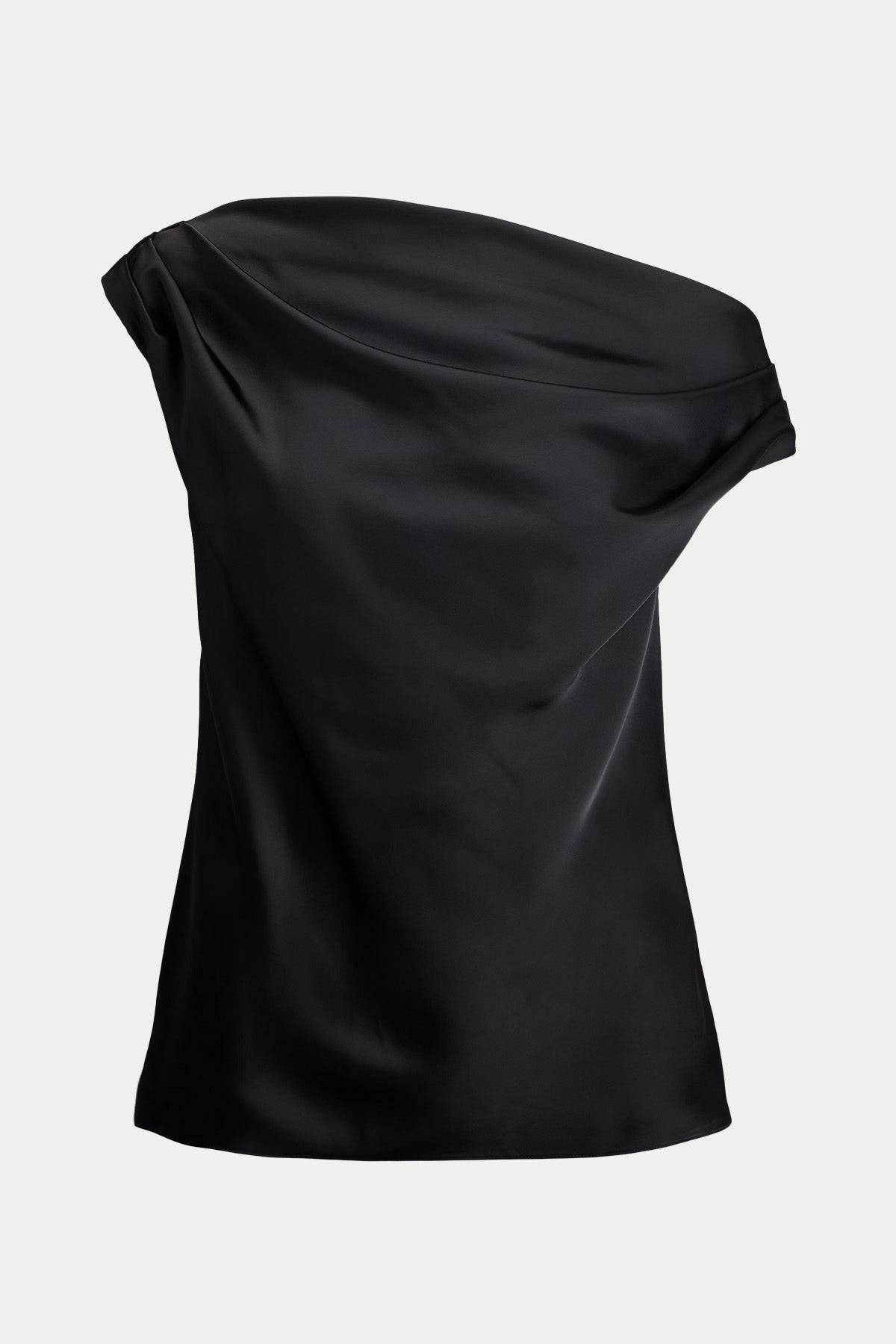 Polo Ralph Lauren Saten Kumaş Asimetrik Yaka Bluz