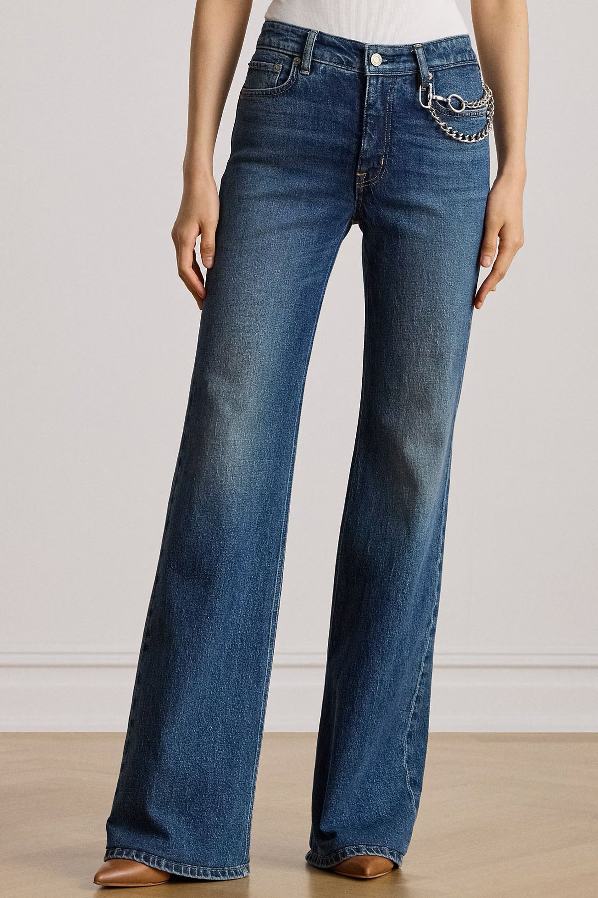 Polo Ralph Lauren Zincir Aksesuarlı Yüksek Bel Jeans