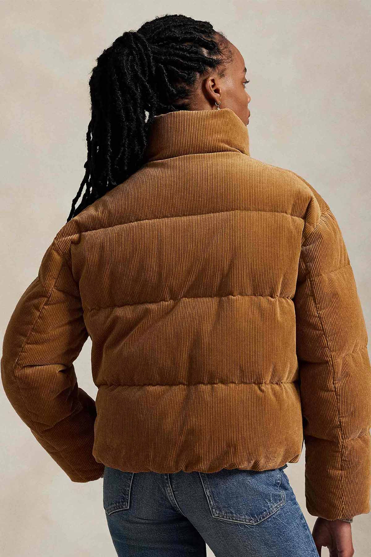 Polo Ralph Lauren Dik Yaka Kadife Puffer Mont