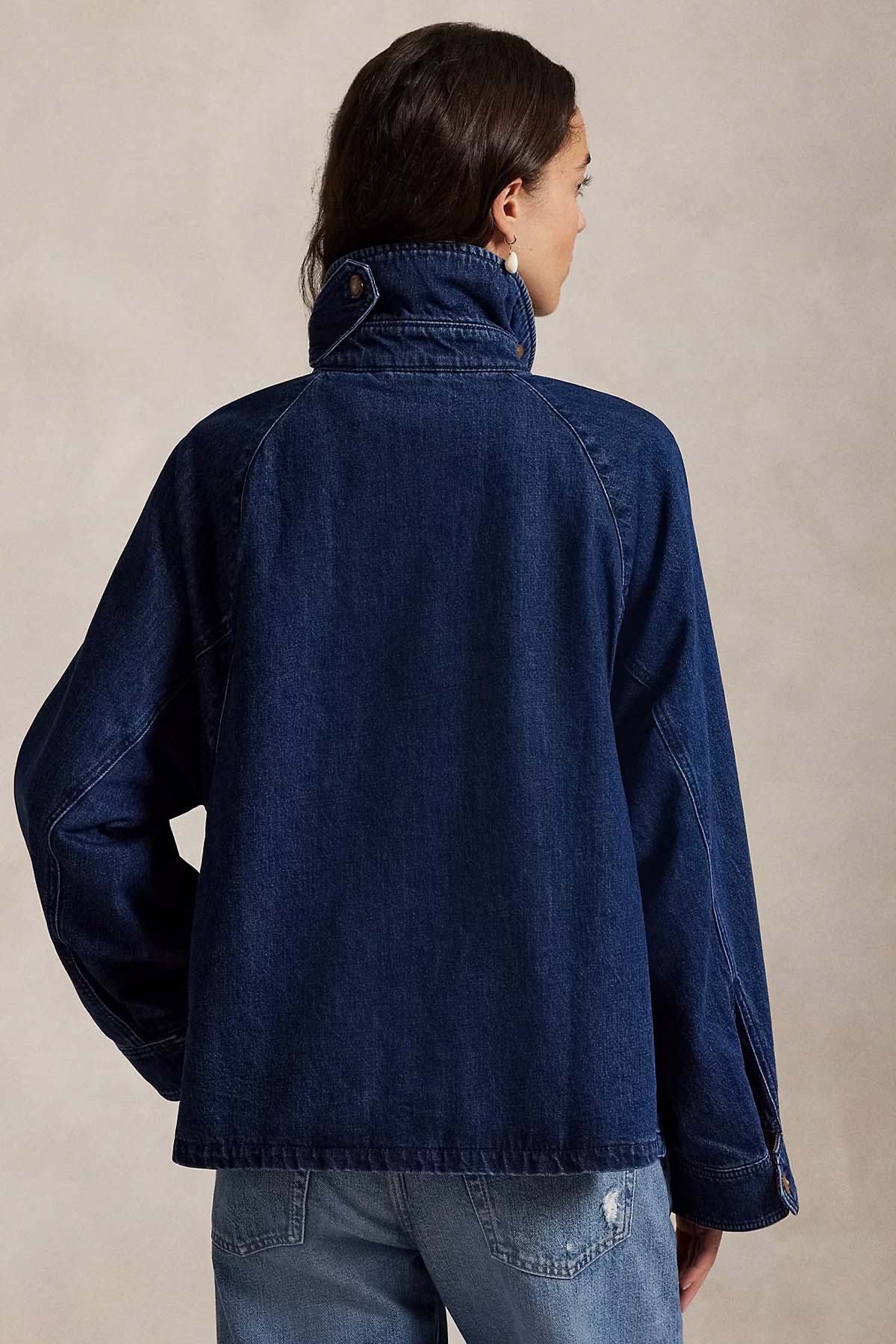 Polo Ralph Lauren Fitilli Kadife Yaka Denim Ceket